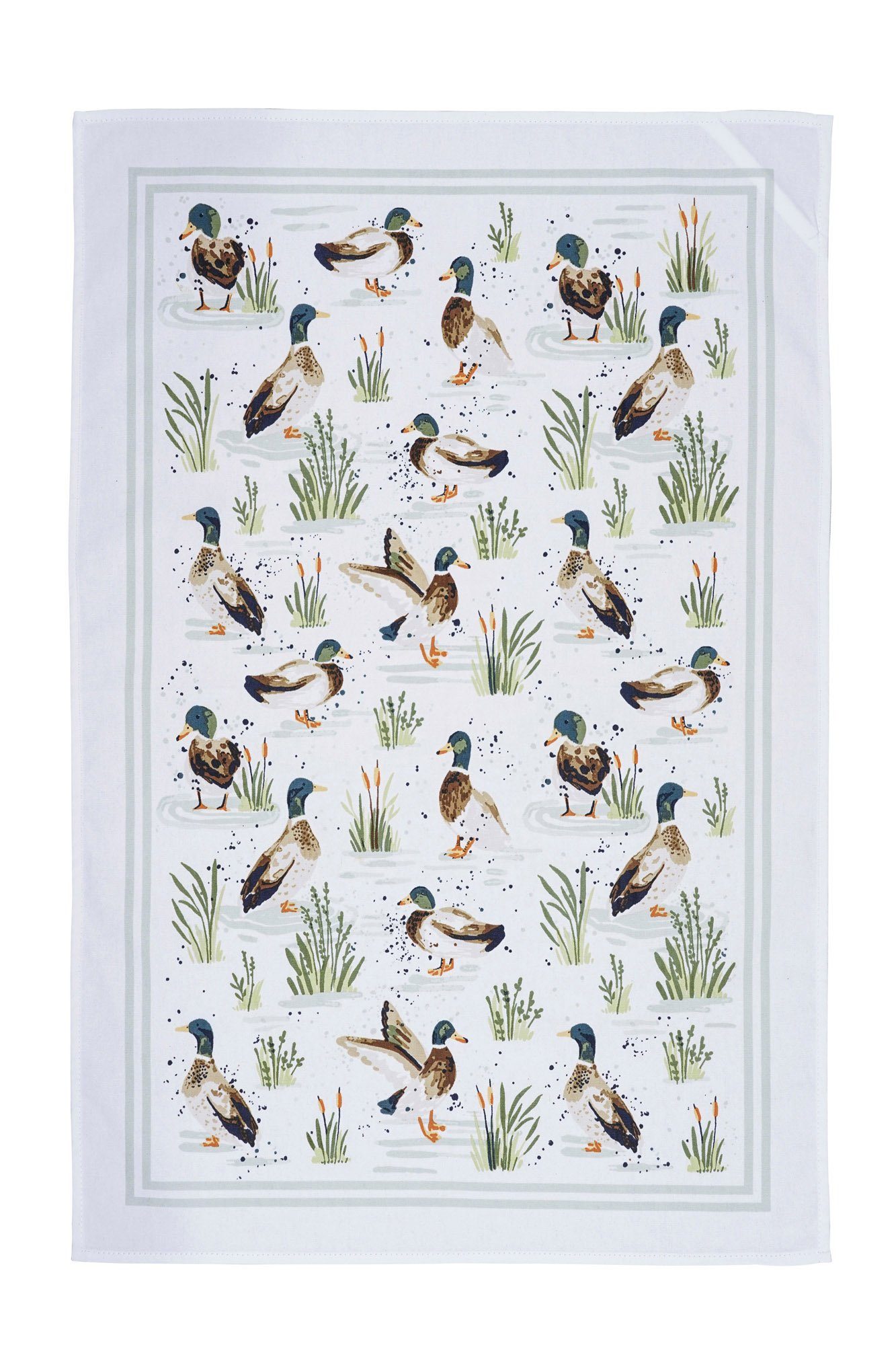 Ihre Ducks, Farmhouse 1-tlg., Ergänzung Baumwolle, 48x74 Set), 100% Weavers für perfekte Geschirrtuch (Set, cm Ulster Küche,