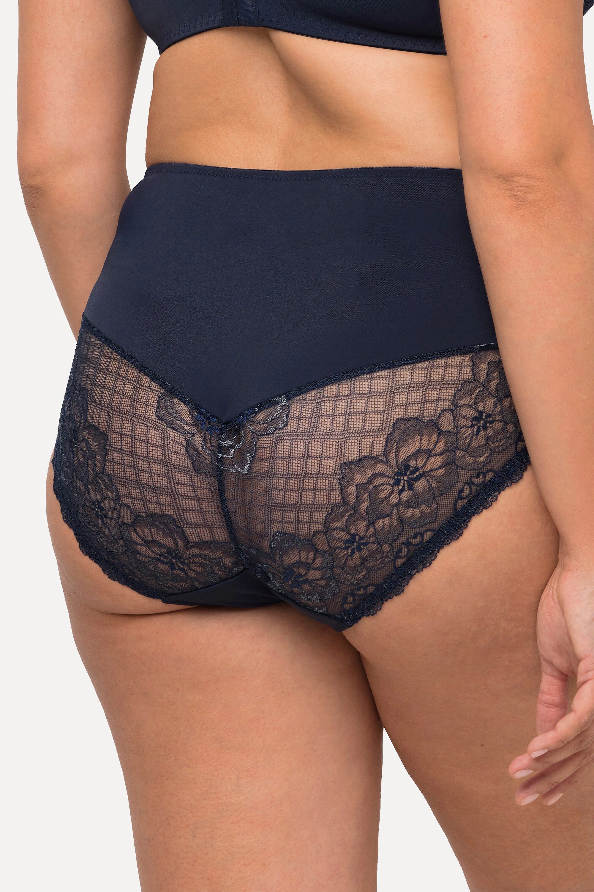 Ulla Popken Slip Midislip Spitzeneinsatz Mikrofaser