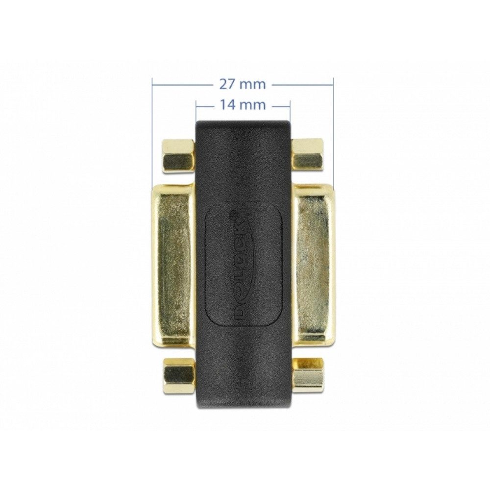 Delock Delock 65225 DVI Adapter [1x DVI-Buchse 24+5pol. - 1x DVI-Buchse 24+5p TV-Adapter