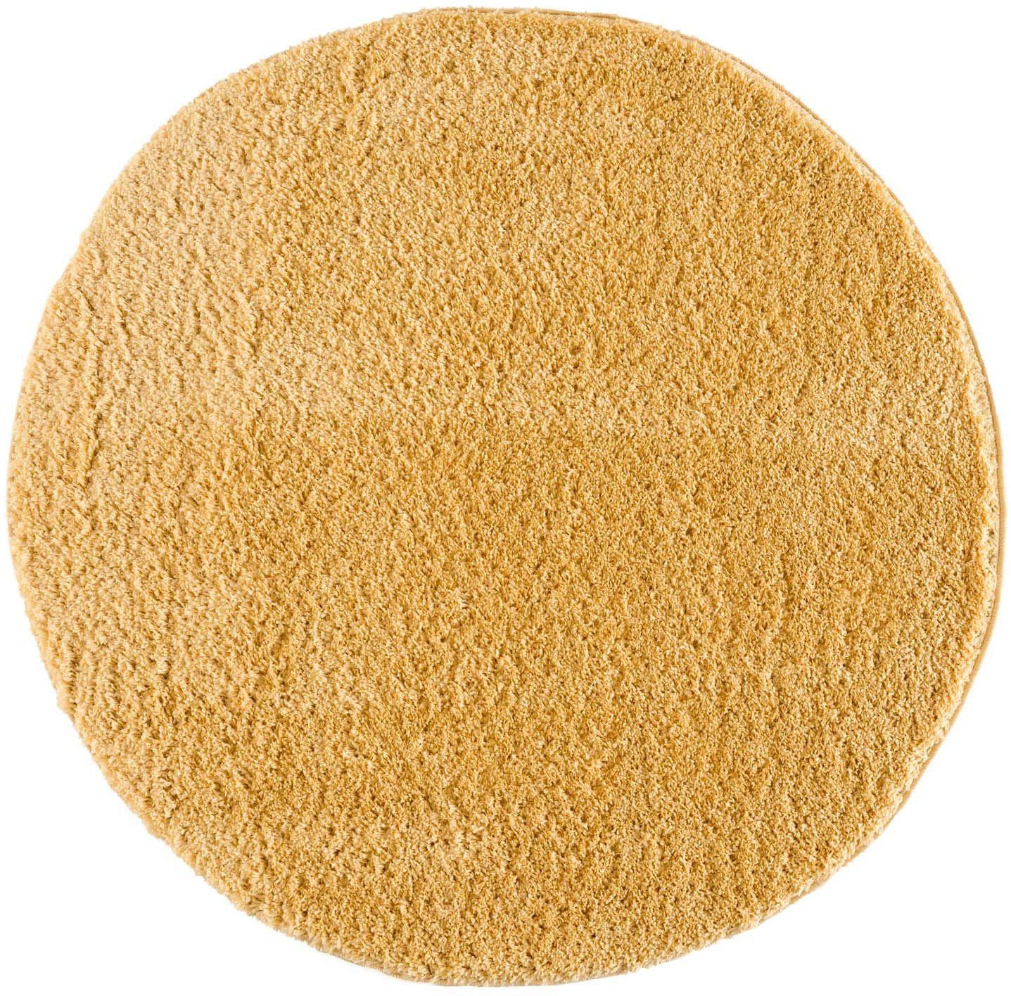 Carpet City Hochflor-Teppich Pulpy 100, rund, Höhe: 30 mm, besonders weich, mit Fransen, Uni Цвета(ов)