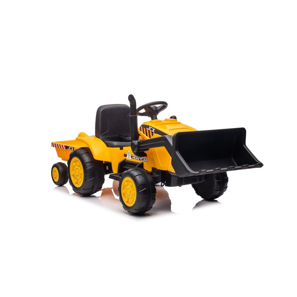 Wisam Elektro-Kinderauto Batterieschlepper mit Anhänger S617 Gelb