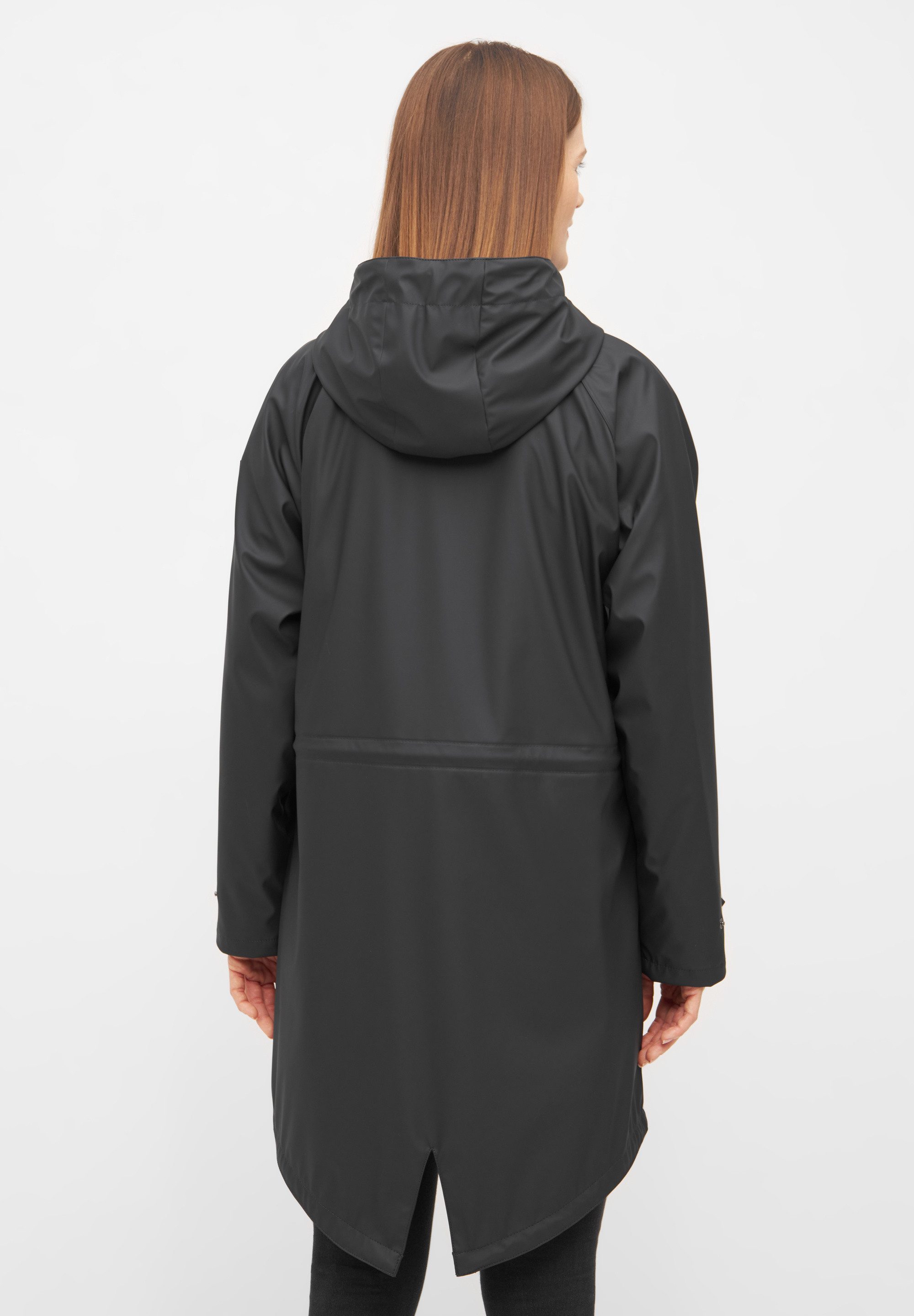 Derbe Regenmantel Traveby_plain wasserabweisend, winddicht, Kapuze