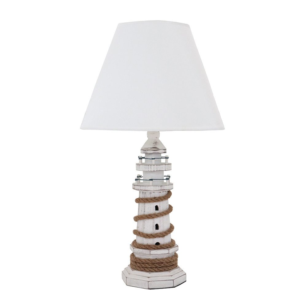 Grafelstein Tischleuchte Tischlampe LIGHTHOUSE weiß braun günstig online kaufen