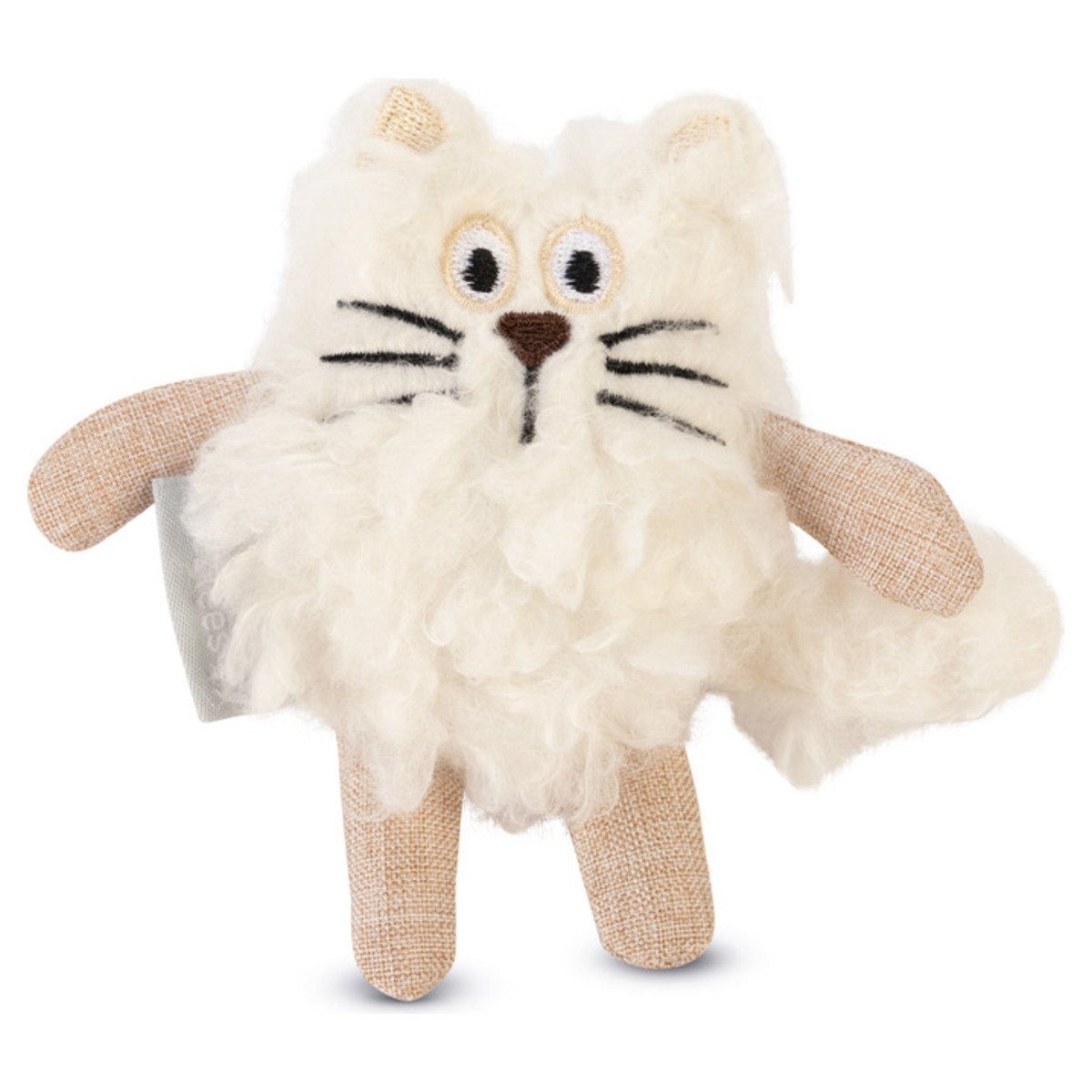 Beeztees Tierkuscheltier Katzenspielzeug Faline weiß