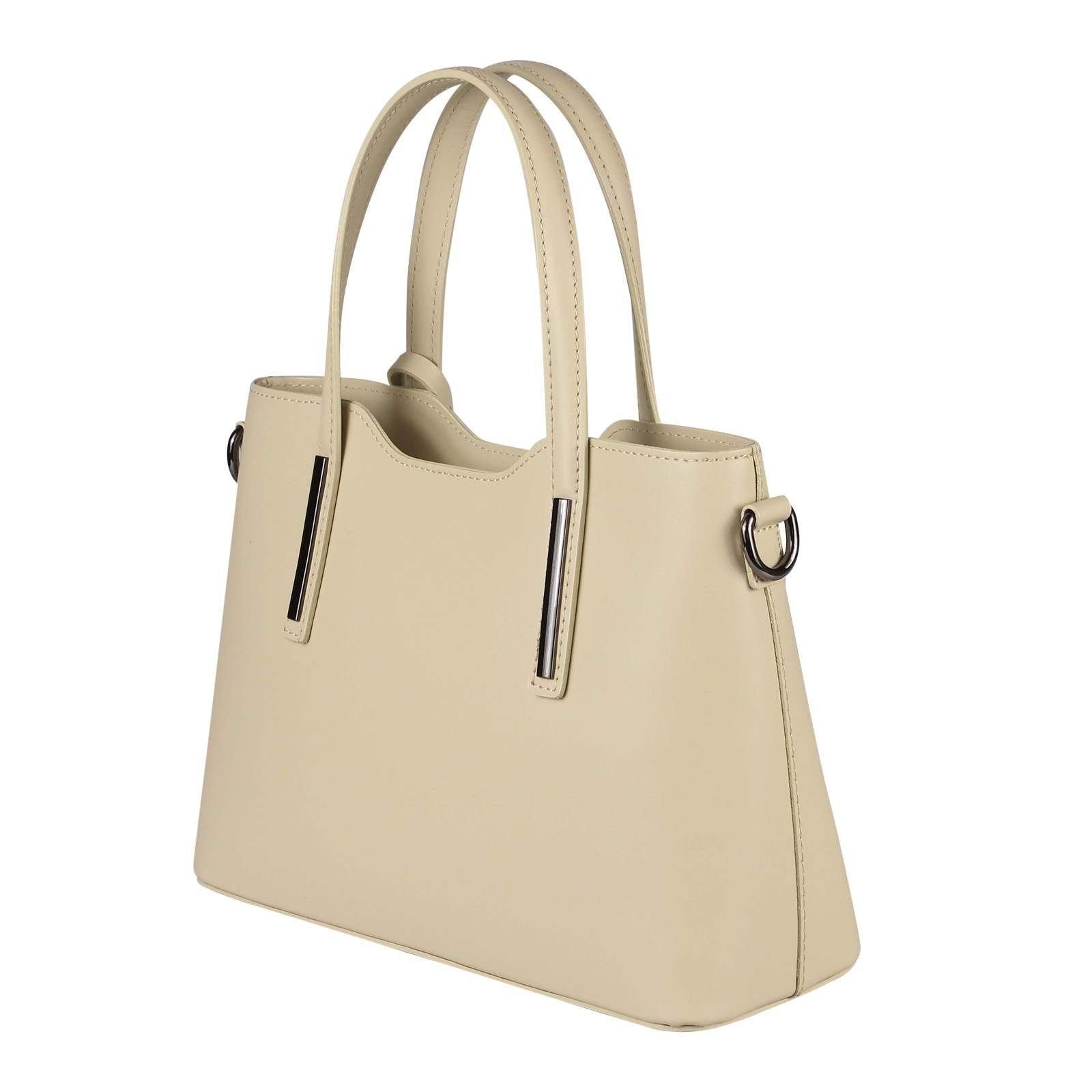 ITALYSHOP24 Schultertasche Made in Italy Damen echt Leder Henkeltasche Shopper Lederhandtasche, Italienische Umhängetasche Cross Over Body Hobo Bag, Premium Qualität