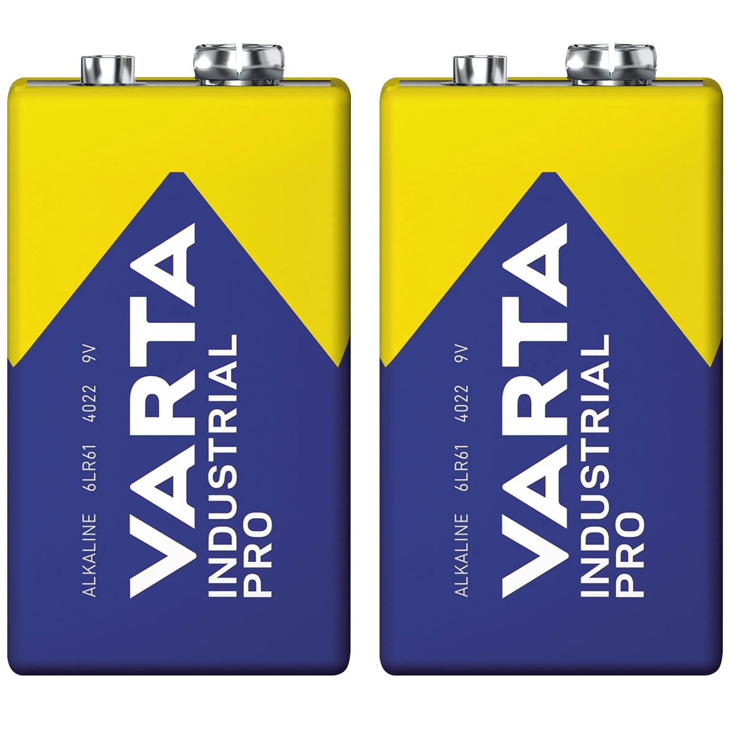 VARTA 9V-Alkalibatterie Industrial Pro Batterie, (2 St), R9V R-9 6LR61
