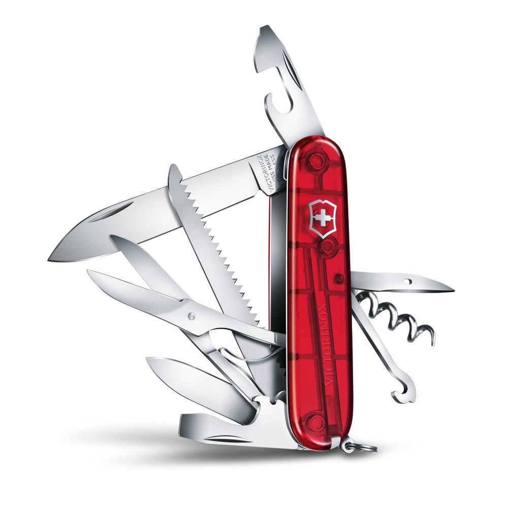 rot 15 Taschenmesser Funktionen Taschenmesser transparent, Huntsman, Victorinox