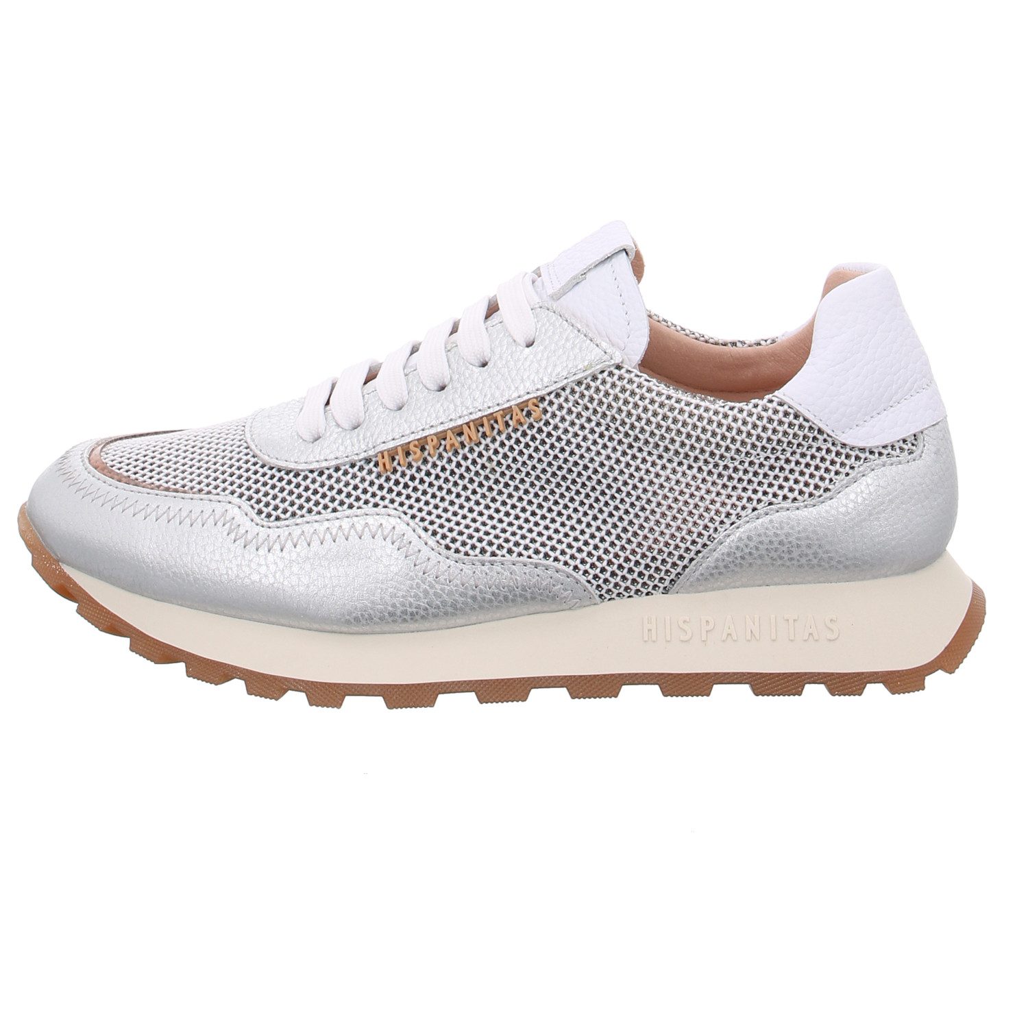 Hispanitas Sneaker Loira Weiß Silber Sneaker