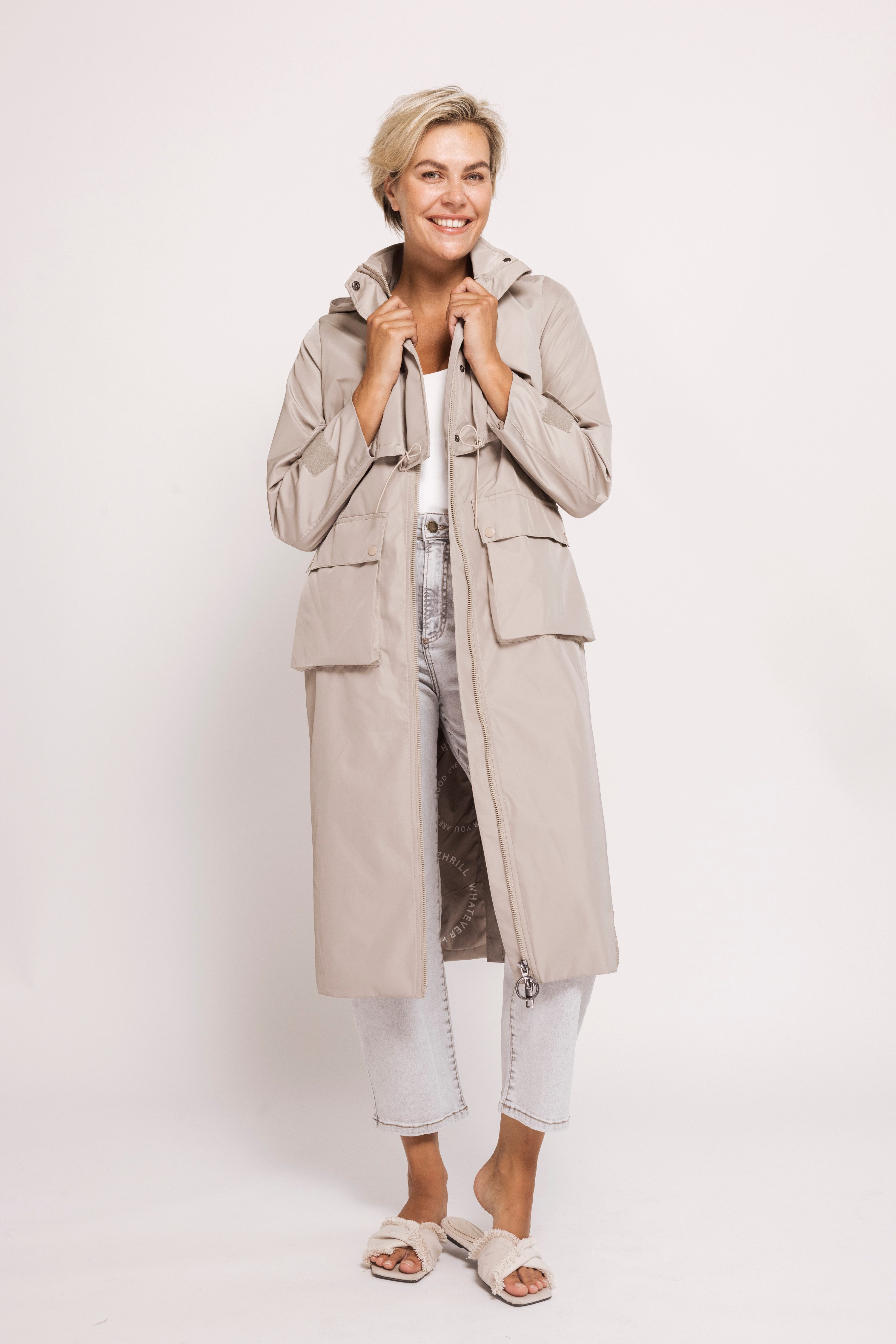 Zhrill Funktionsmantel ZHCOSIMA Mantel mit Kapuze und Reißverschluss