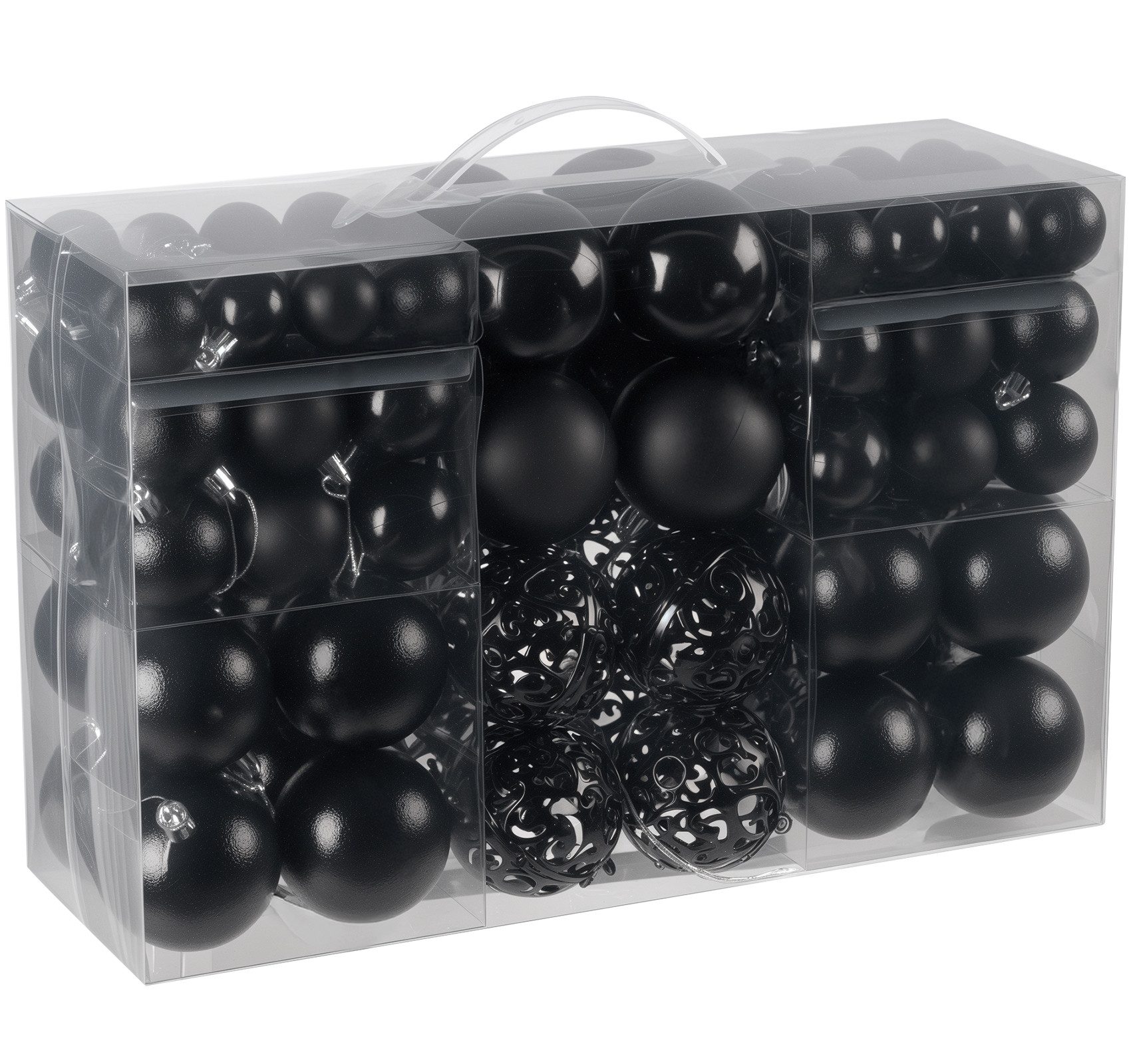 ElitVita Weihnachtsbaumkugel 100 Stück Weihnachtsbaumschmuck, mit Umhängeband (100 St), für Weihnachtskränze Hochzeiten Geburtstagen Jubiläumsfeiern