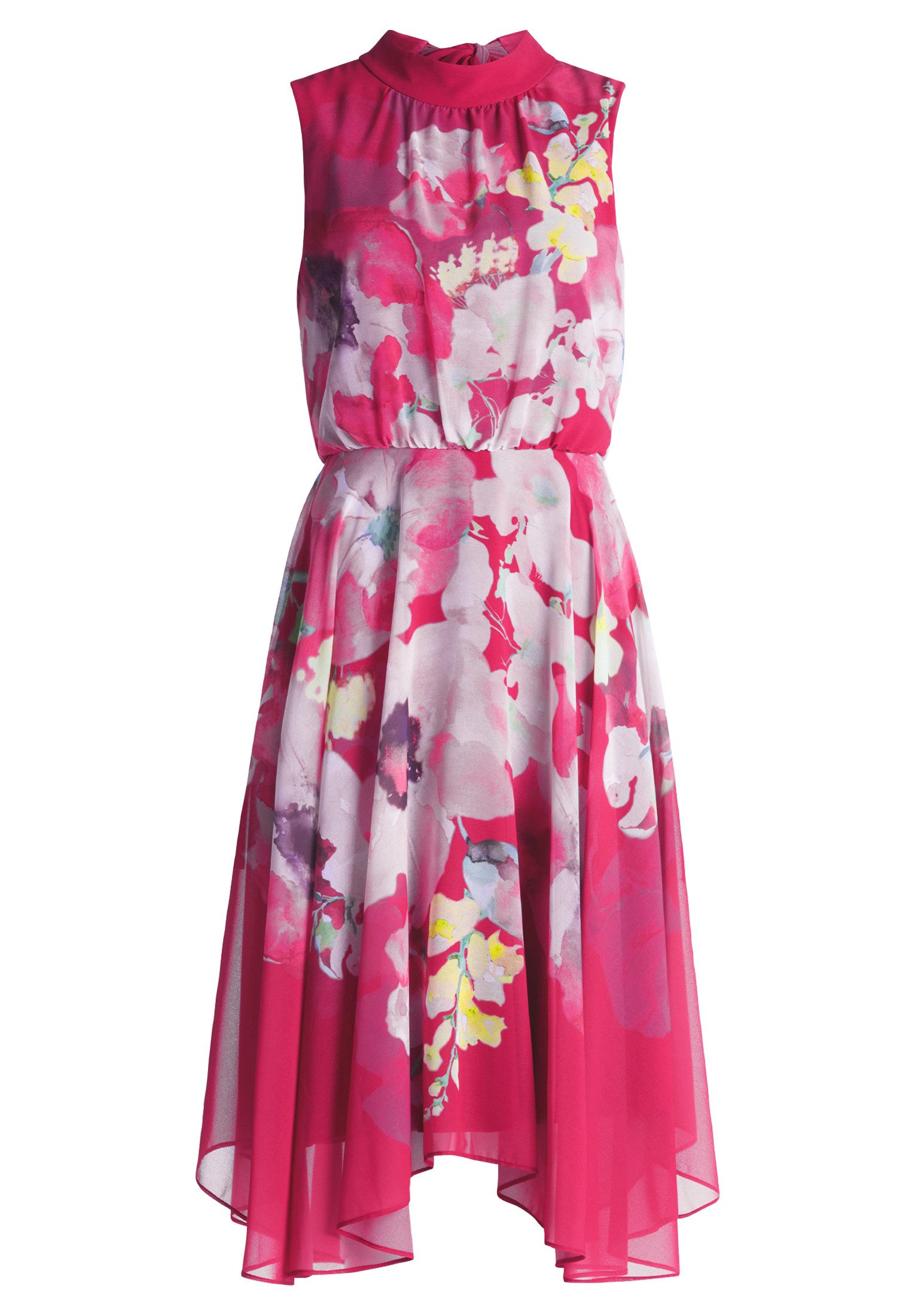 Vera Mont Chiffonkleid Damen ohne Arm Bindegürtel günstig online kaufen
