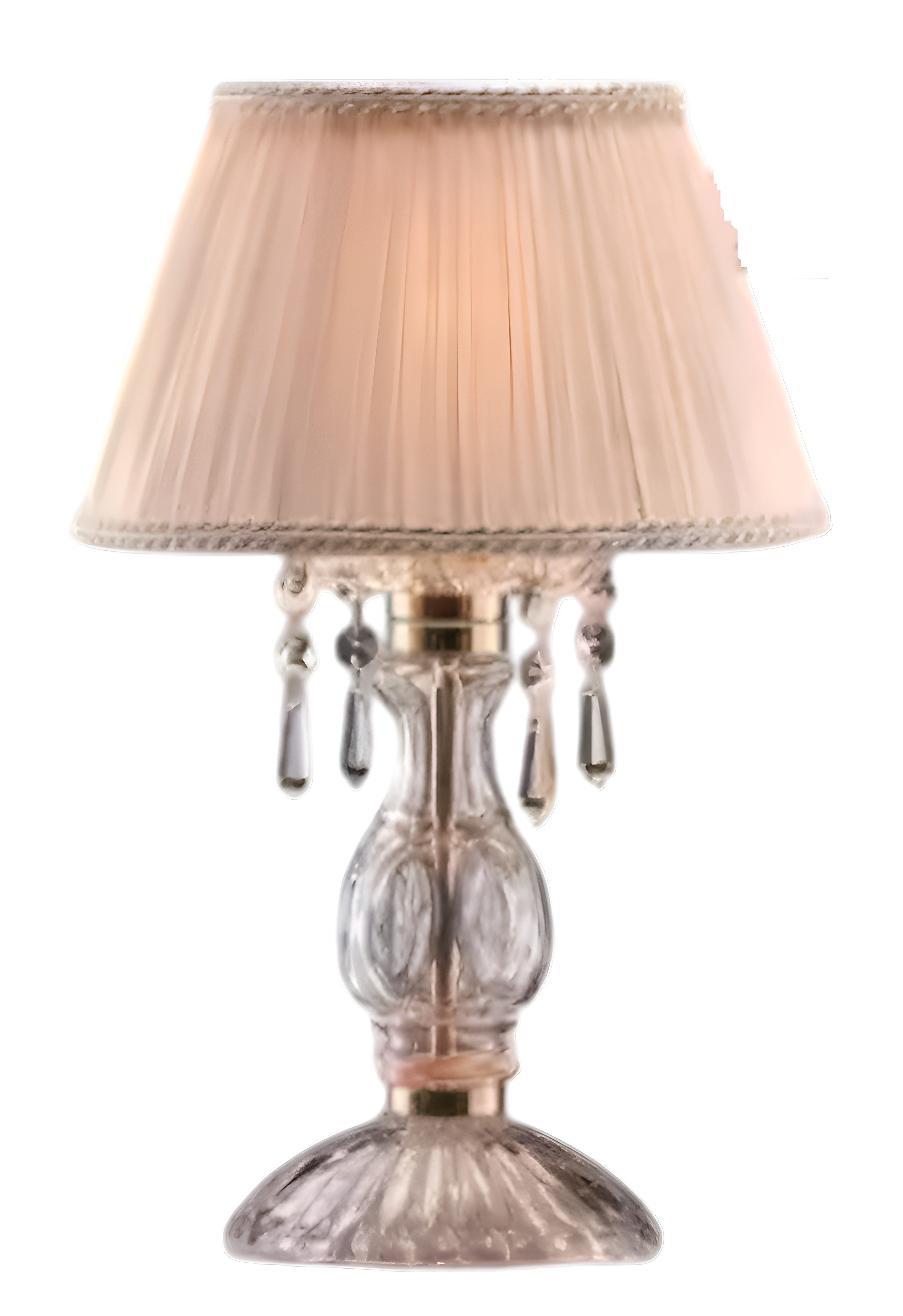 Xlmoebel Nachttischlampe Antike Tischlampe im Kronleuchter-Stil mit Kristallverzierung, Hergestellt in Europa