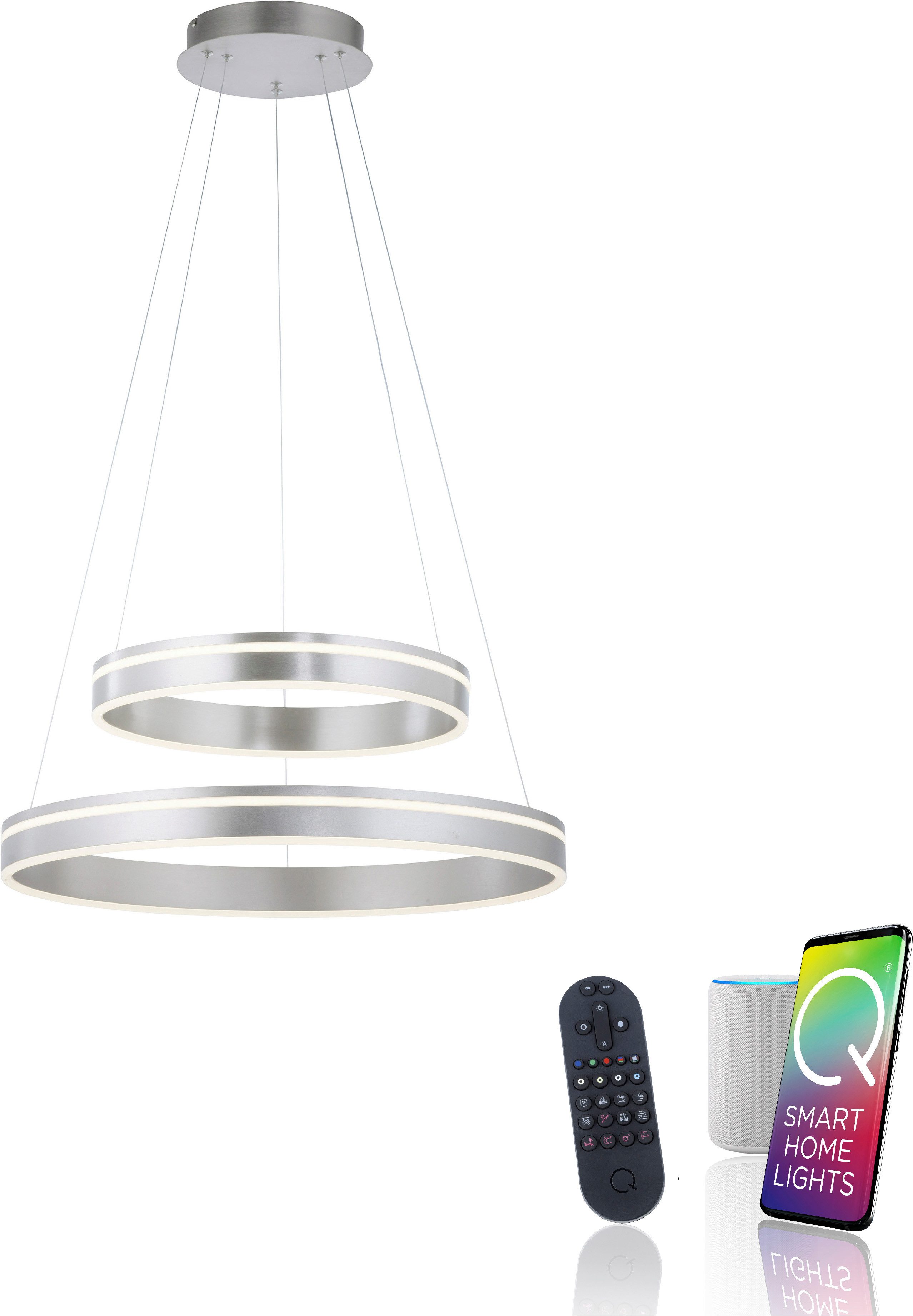 Neuhaus Q SMART HOME LIGHTS LED Pendelleuchte Q-VITO, Smart Home, LED fest integriert, warmweiß - kaltweiß