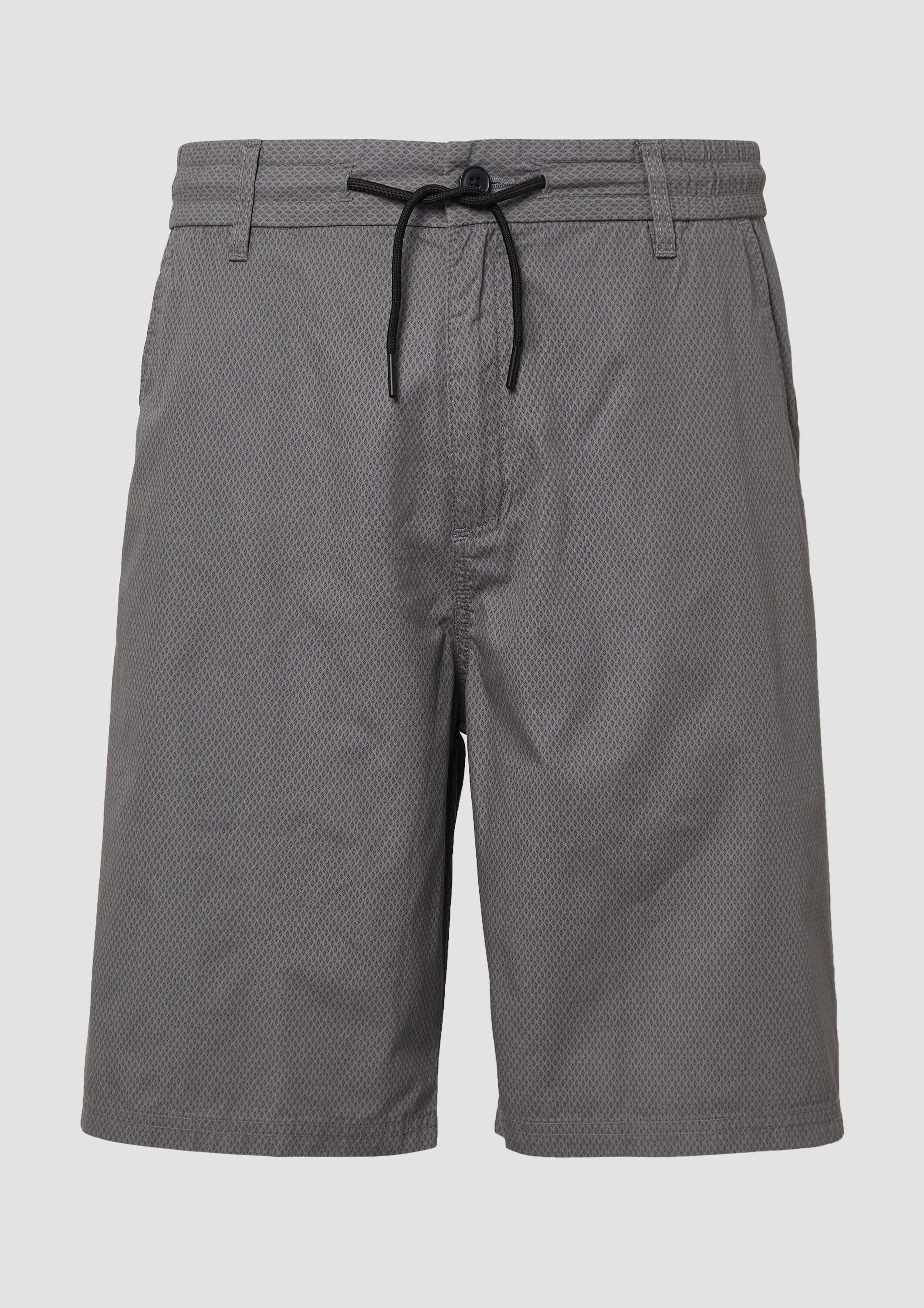s.Oliver Shorts Bermuda DETROIT Relaxed-Fit-Bermuda mit Minimalmuster und Elastikbund