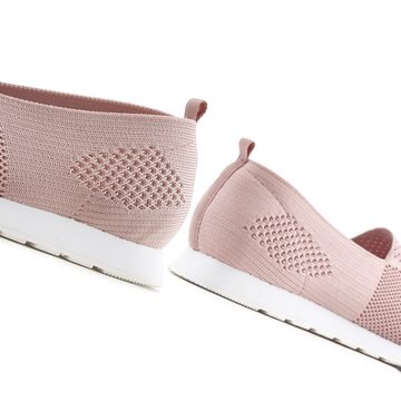 LASCANA Sneaker aus Textil, Halbschuh, Freizeitschuh, Slipper VEGAN