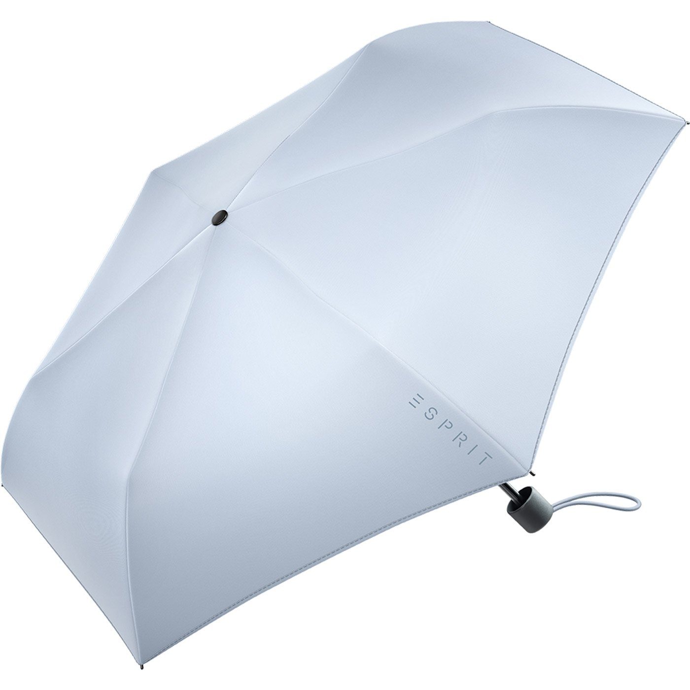 blau leicht, sehr Esprit Trendfarben Mini Regenschirm FJ in Taschenregenschirm neuen 2022, den Slimline Damen