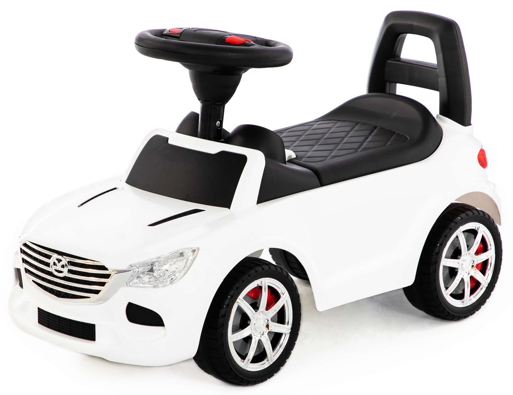 Rutscherauto Rutscherfahrzeug weiß Super Car Nr.4 mit Sound