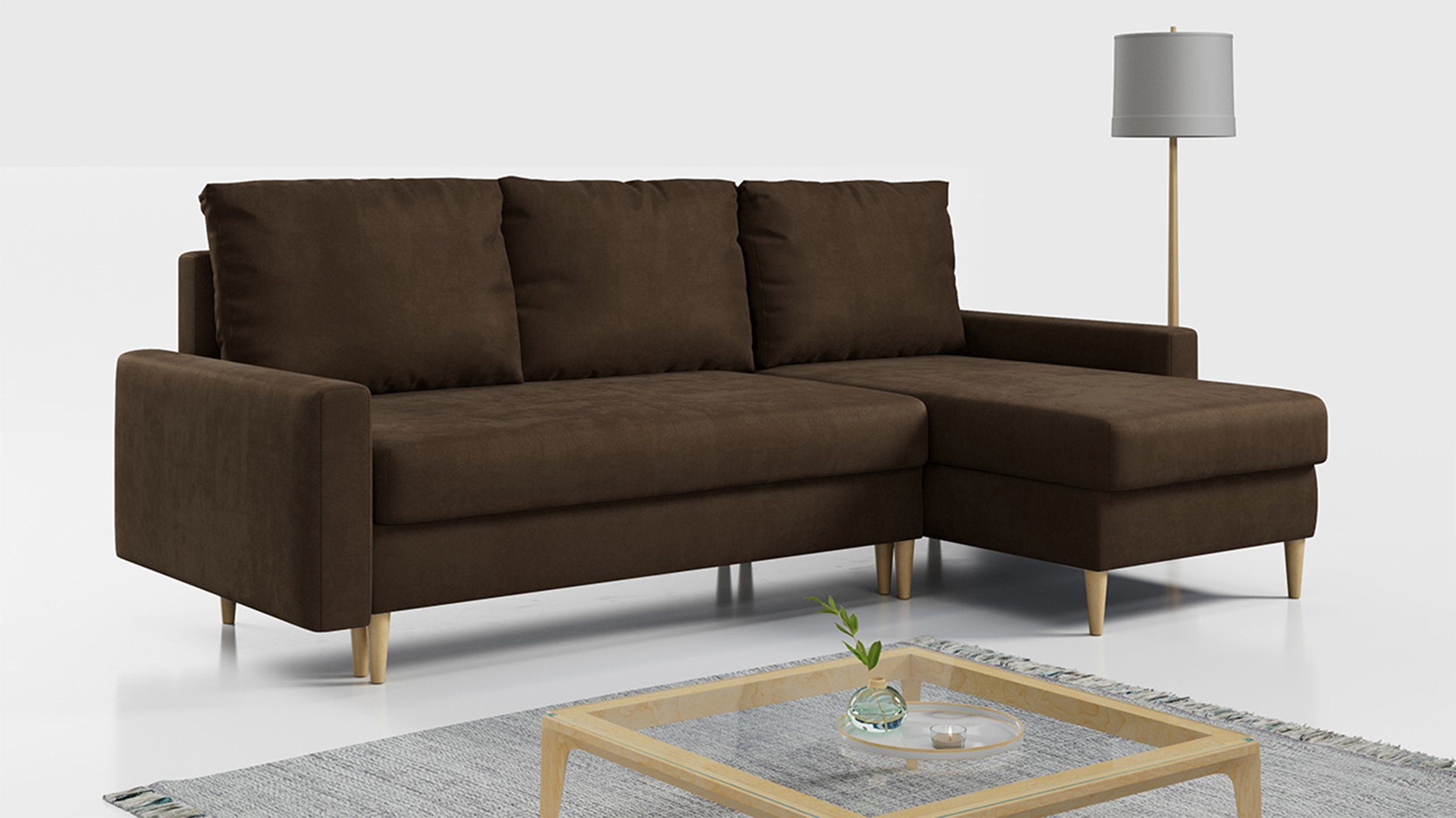 MKS MÖBEL Ecksofa Lang, Set, T30-Schaum, günstig online kaufen