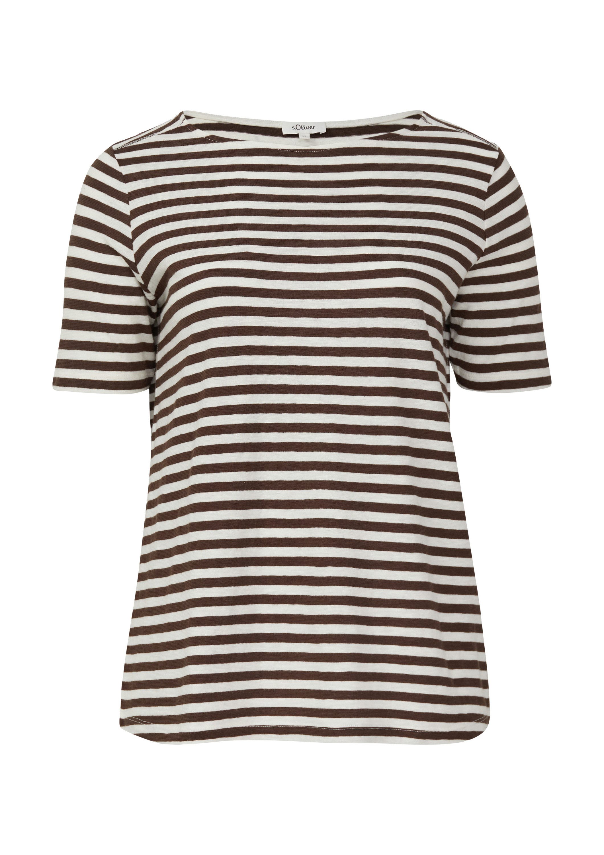 s.Oliver Shorts T-Shirt Gestreiftes T-Shirt mit günstig online kaufen