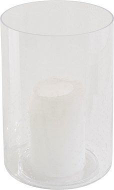 Home affaire Windlicht aus Glas, mit Lufteinschlüssen, Höhe 30 cm (1 St), für Stumpenkerzen, auch ideal als Vase