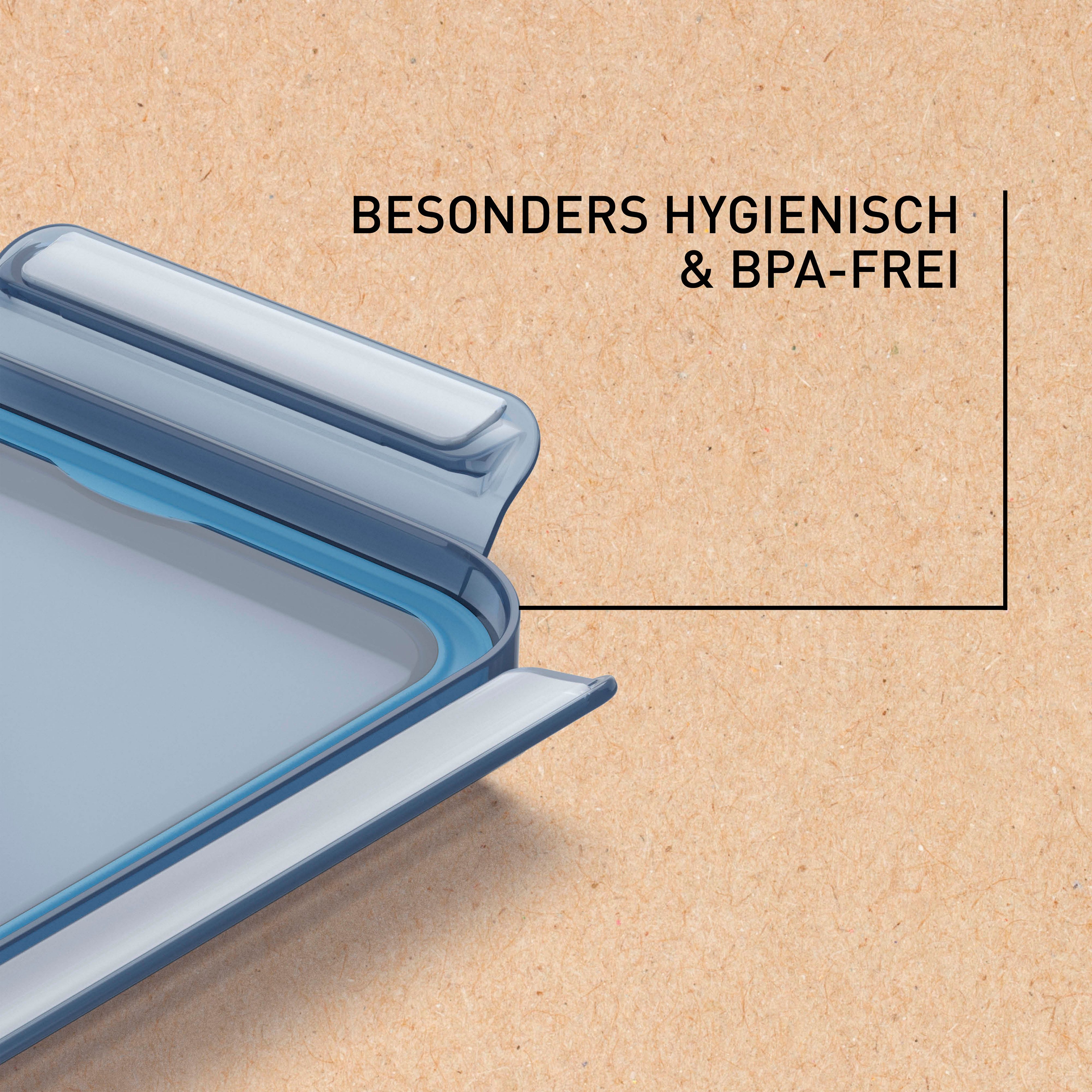 Emsa Frischhaltedose Clip & Close Eco, Polyprophylen (PP), (1-tlg), 100% dicht, mikrowellen-/spülmaschinen-/gefriergeeignet