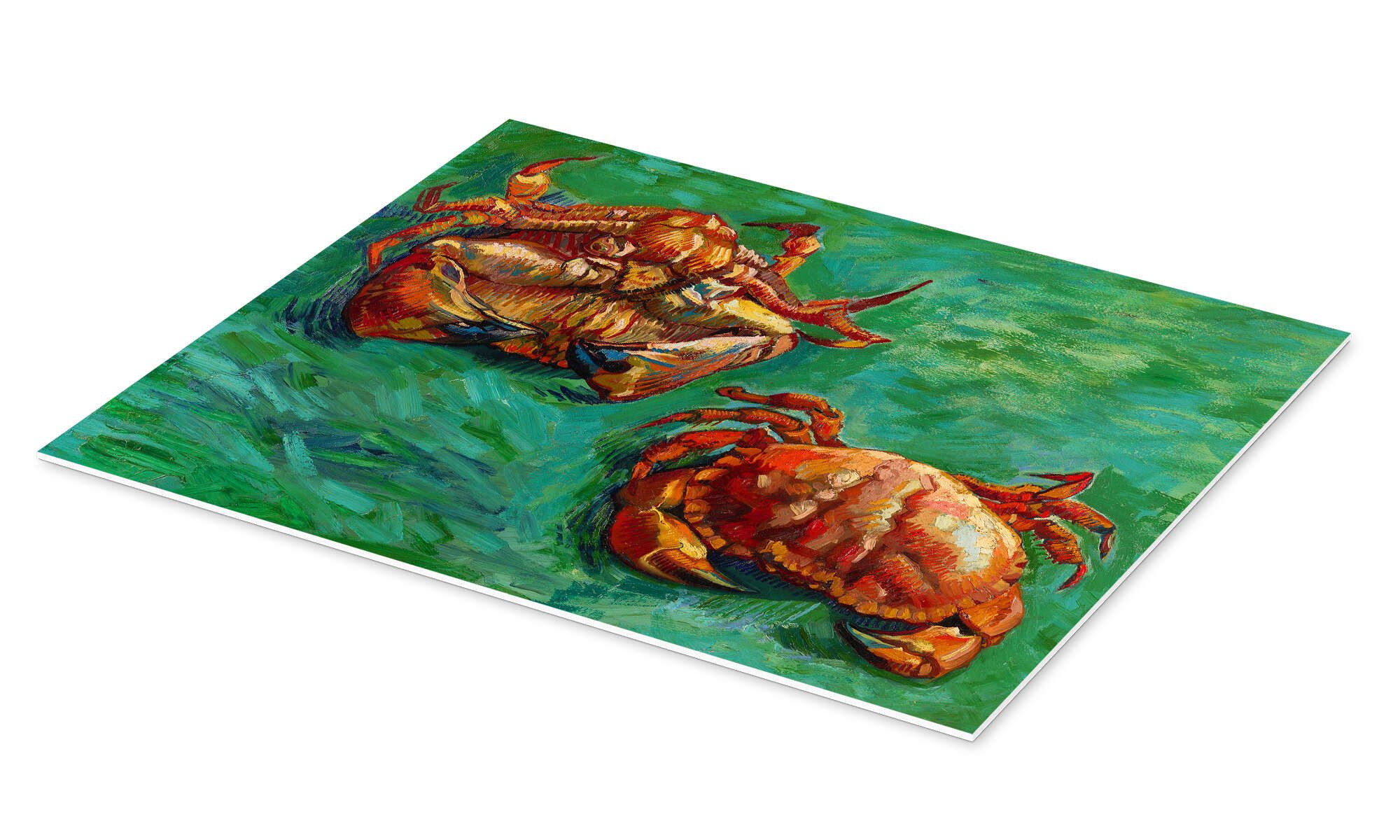 Posterlounge Wandbild Zwei Krabben, 1889, Vincent van Gogh, erhältlich als Poster, Leinwandbild, Wandsticker oder Acrylglasbild