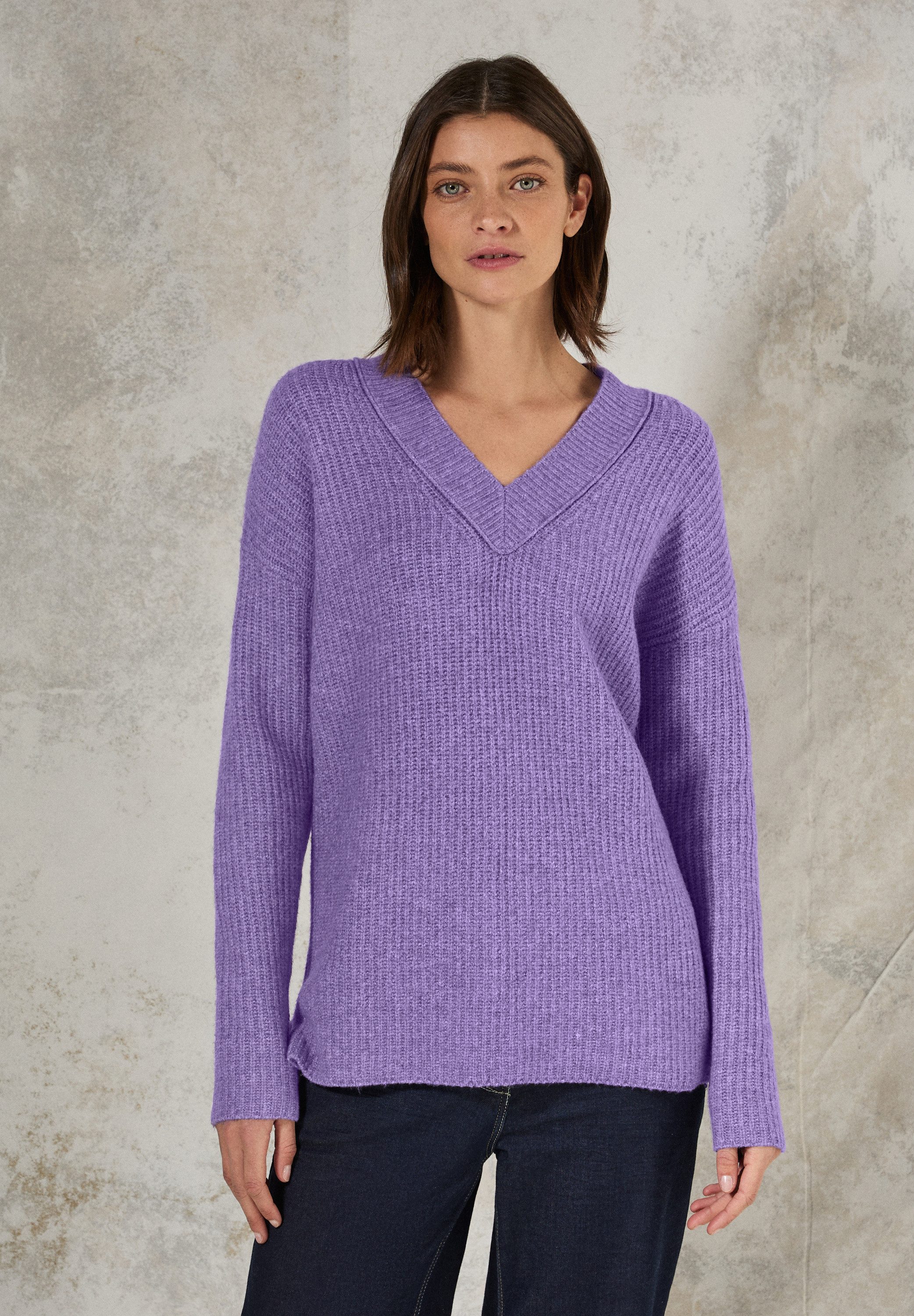 CECIL Strickpullover mit V-Ausschnitt günstig online kaufen