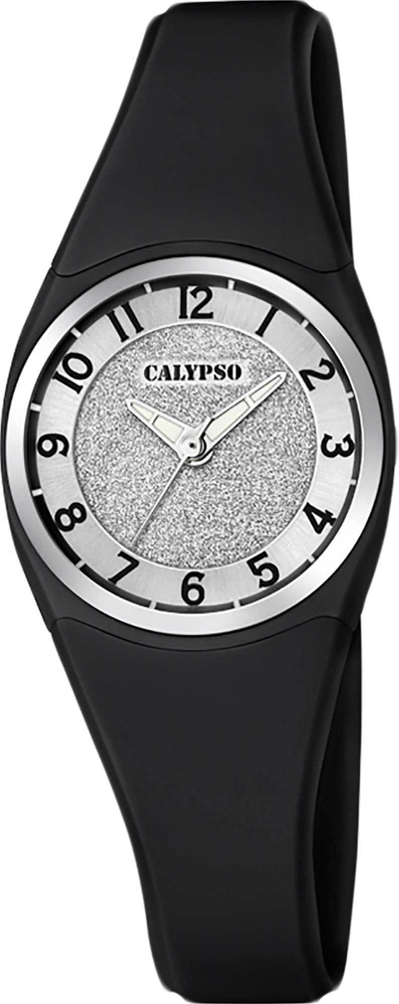 CALYPSO WATCHES Quarzuhr Calypso Damen Uhr K5752/6 Kunststoffband, (Analoguhr), Damen Armbanduhr rund, Kunststoff, PUarmband schwarz, Fashion