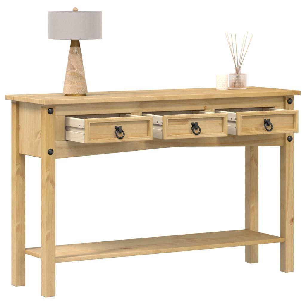 vidaXL Beistelltisch Konsolentisch "Corona" 114x34,5x73 cm Massivholz Kiefer