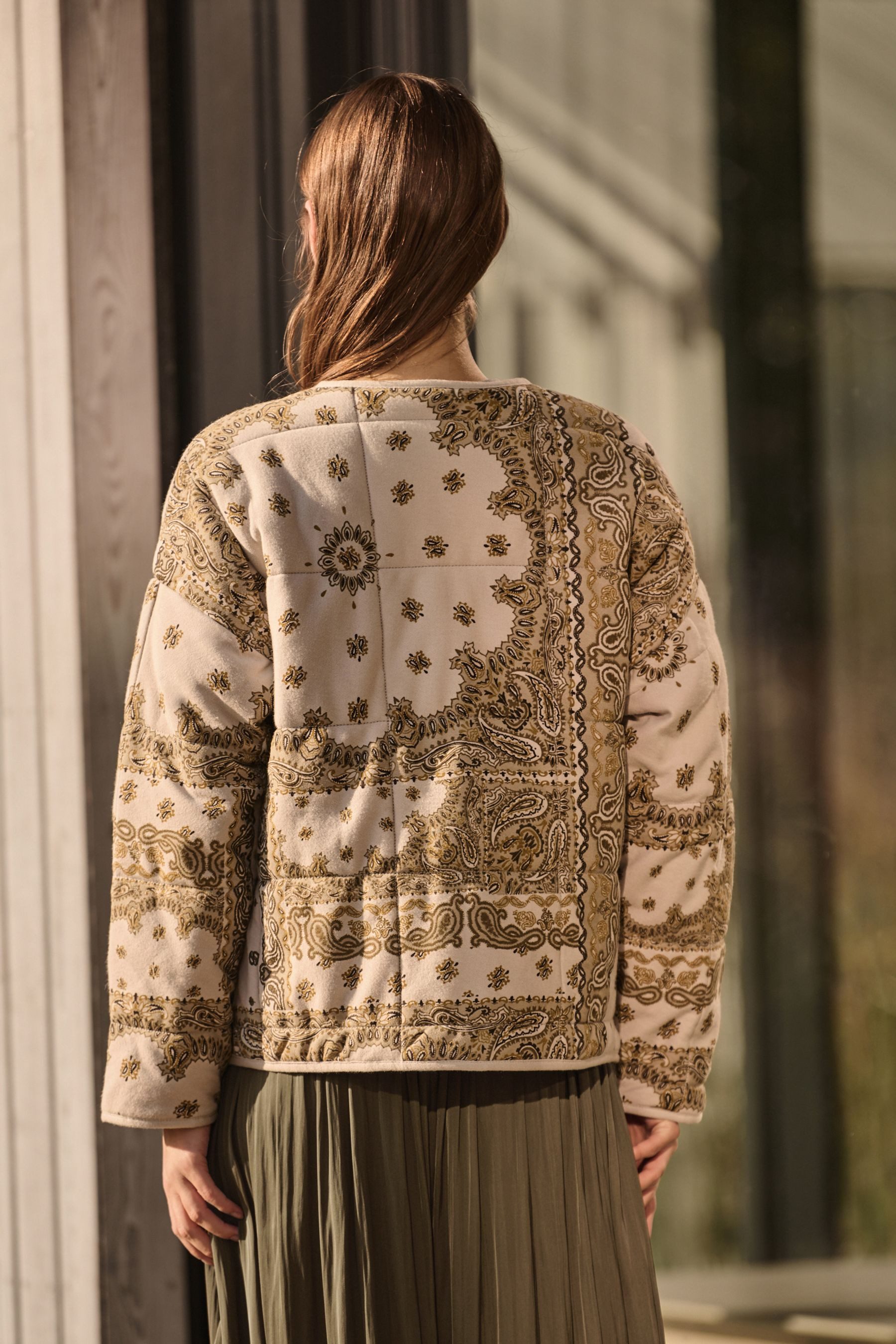 Next Steppjacke Steppjacke aus mit Druckknöpfen, günstig online kaufen