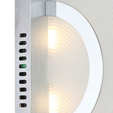 Globo LED Wandleuchte, Leuchtmittel inklusive, Warmweiß, 10 Watt Beleuchtung LED Wandleuchte Glas satiniert Wandlampe Aluminium