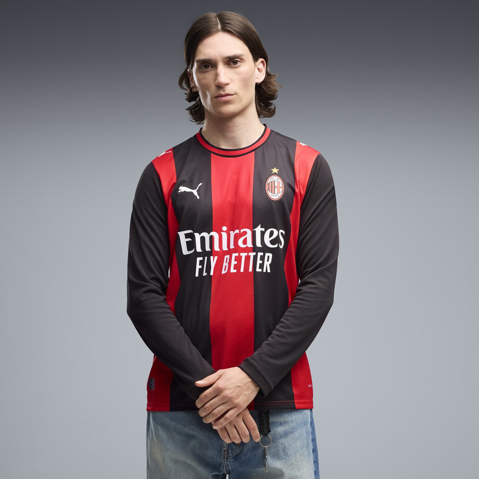 PUMA Trainingsshirt AC Milan 26/27 Langarm-Heimtrikot Herren
