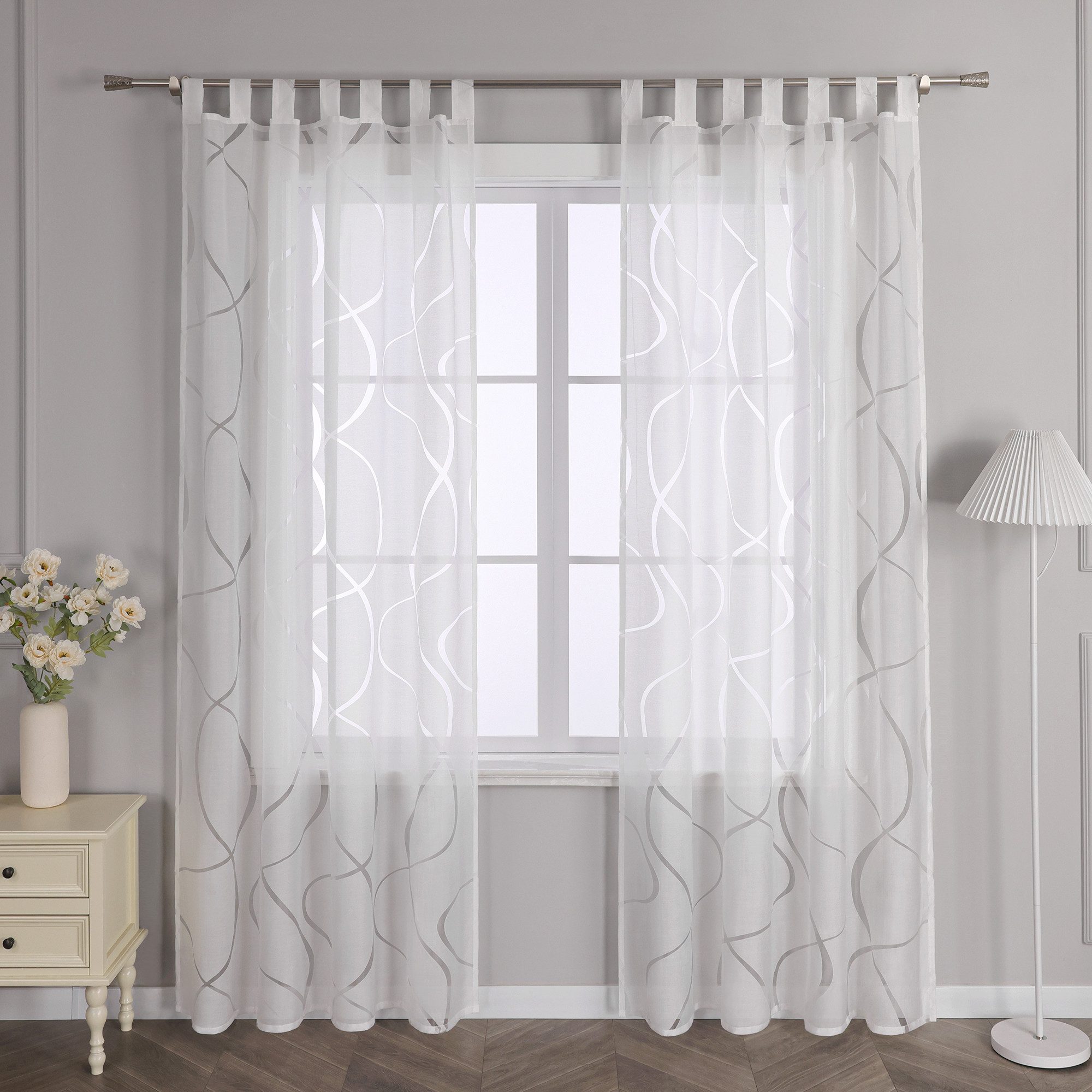 Joyswahl Gardine (1 St), Schlaufen, transparent, Fenster Gardinenschals Aus günstig online kaufen