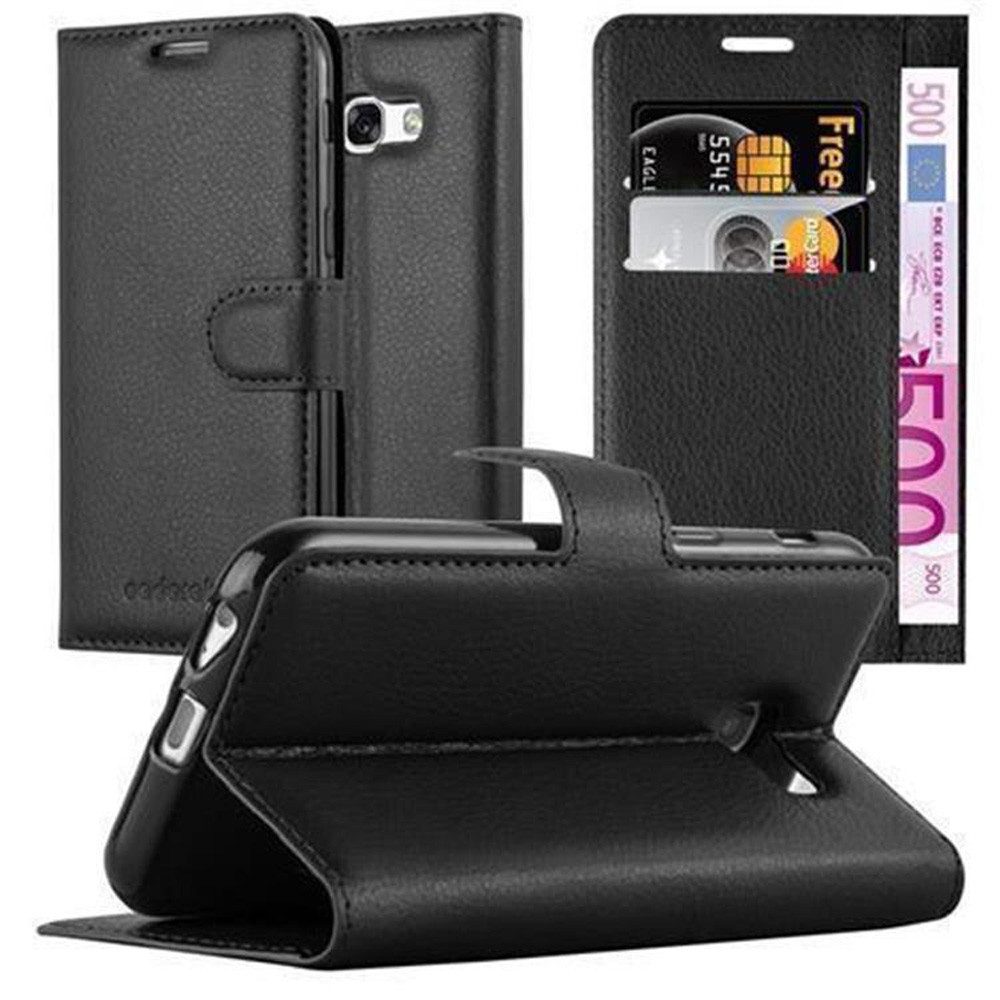 Cadorabo Handyhülle für Samsung Galaxy A3 2017 Hülle Samsung Galaxy A3 2017, Hülle Schutzhülle mit Standfunktion, Kartenfach und Magnetverschluss
