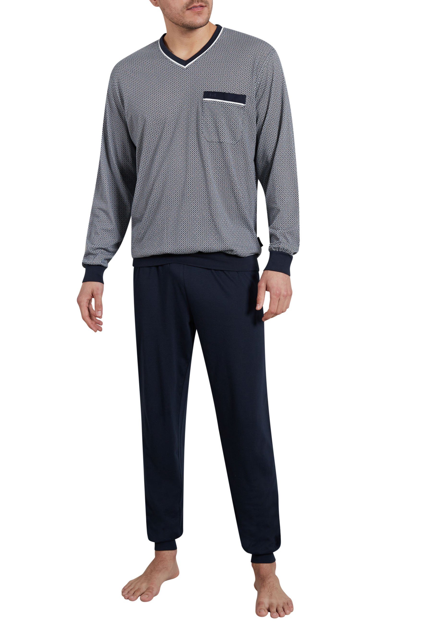 GÖTZBURG Pyjama GÖTZBURG Herren Pyjama blau günstig online kaufen