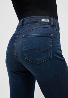 ANGELS Slim-fit-Jeans Jeans Skinny mit cleanem Super Stretch Denim mit Label-Applikationen