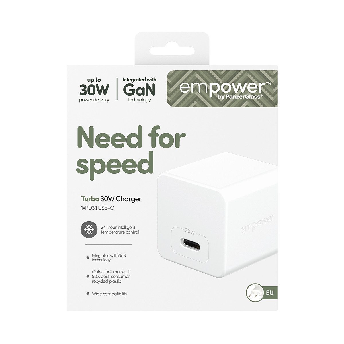 empower by PanzerGlass Turbo 30 W Charger Single USB-C EU-Plug USB-Ladegerät – Bild 5 von 5