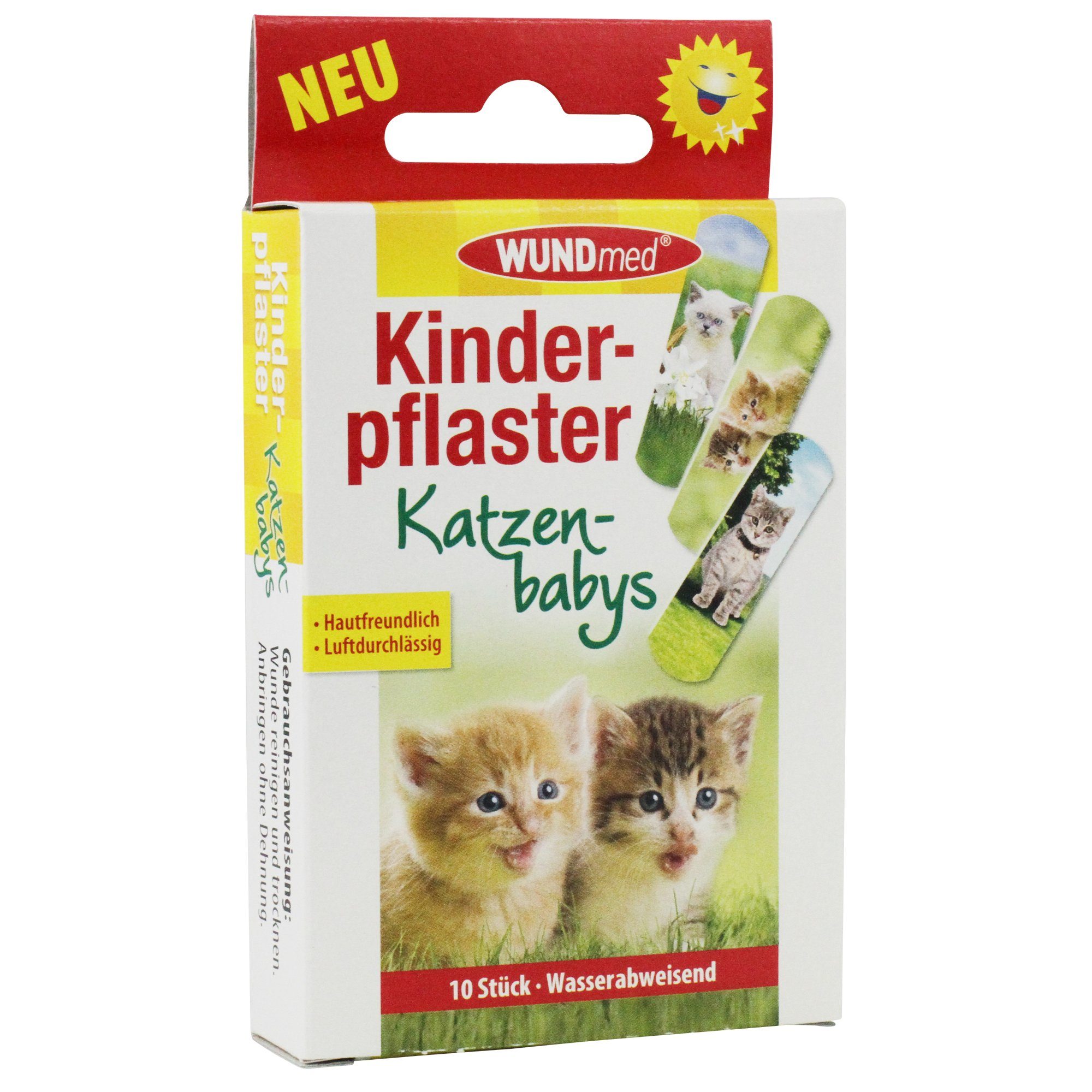 Wundmed Wundpflaster WUNDmed® Kinderpflaster "Katzenbabys" 63 x 19 cm 10 Stück/Packung