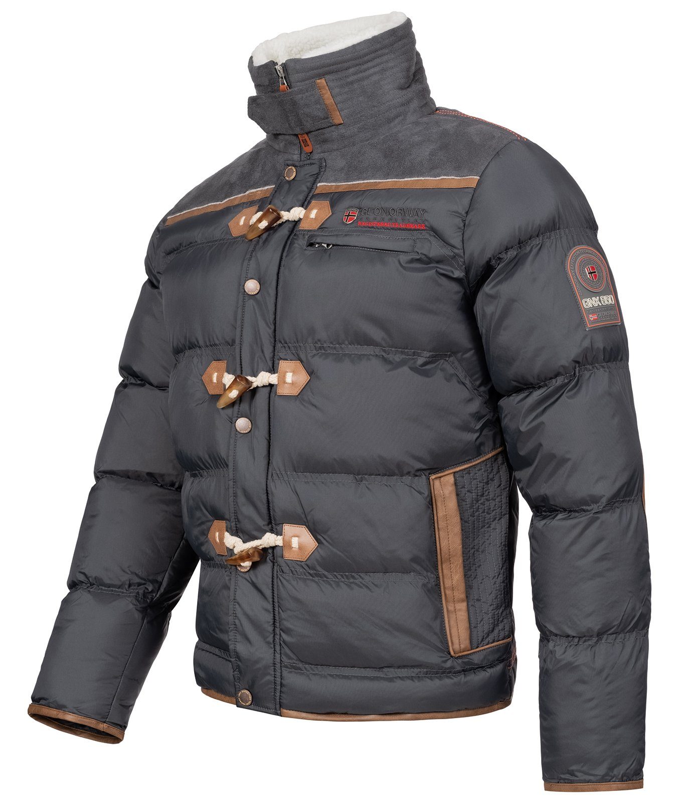 Winterjacke Norway Geo H-212 Anthrazit Steppjacke Winterjacke Herren