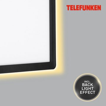 Telefunken LED Außen-Wandleuchte 313505TF, 0, LED fest verbaut, Neutralweiß, Wand Außenleuchte IP44 4000K 15W Backlight 25x25cm