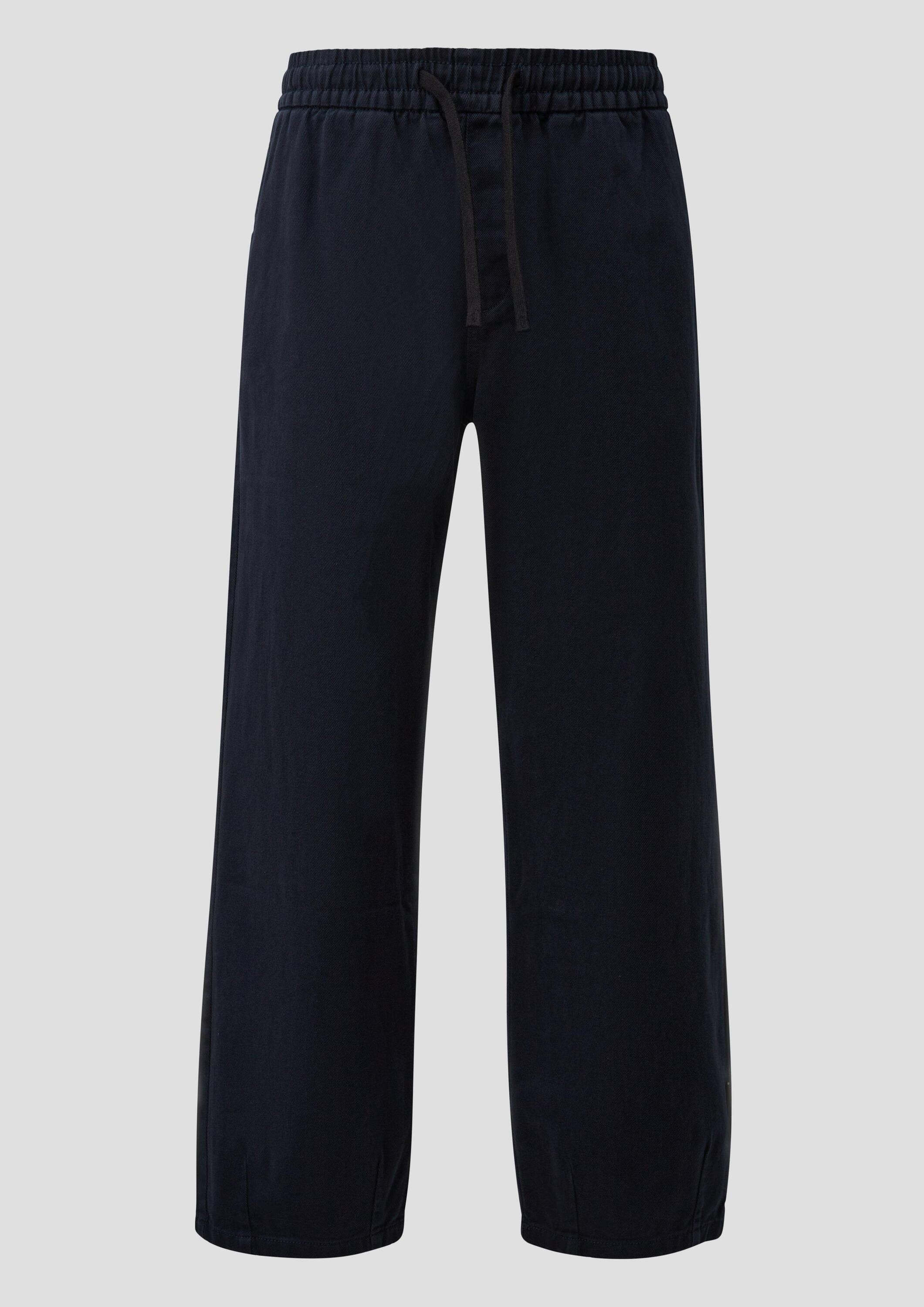 QS Chinos Hose Gewaschene Jogger aus Heavy Twill
