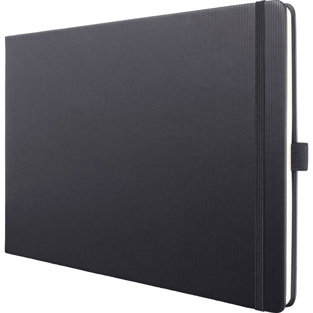 Sigel Notizbuch Notizbuch Conceptum Hardcover DIN A4 quer blanko Schwarz 66 Blatt