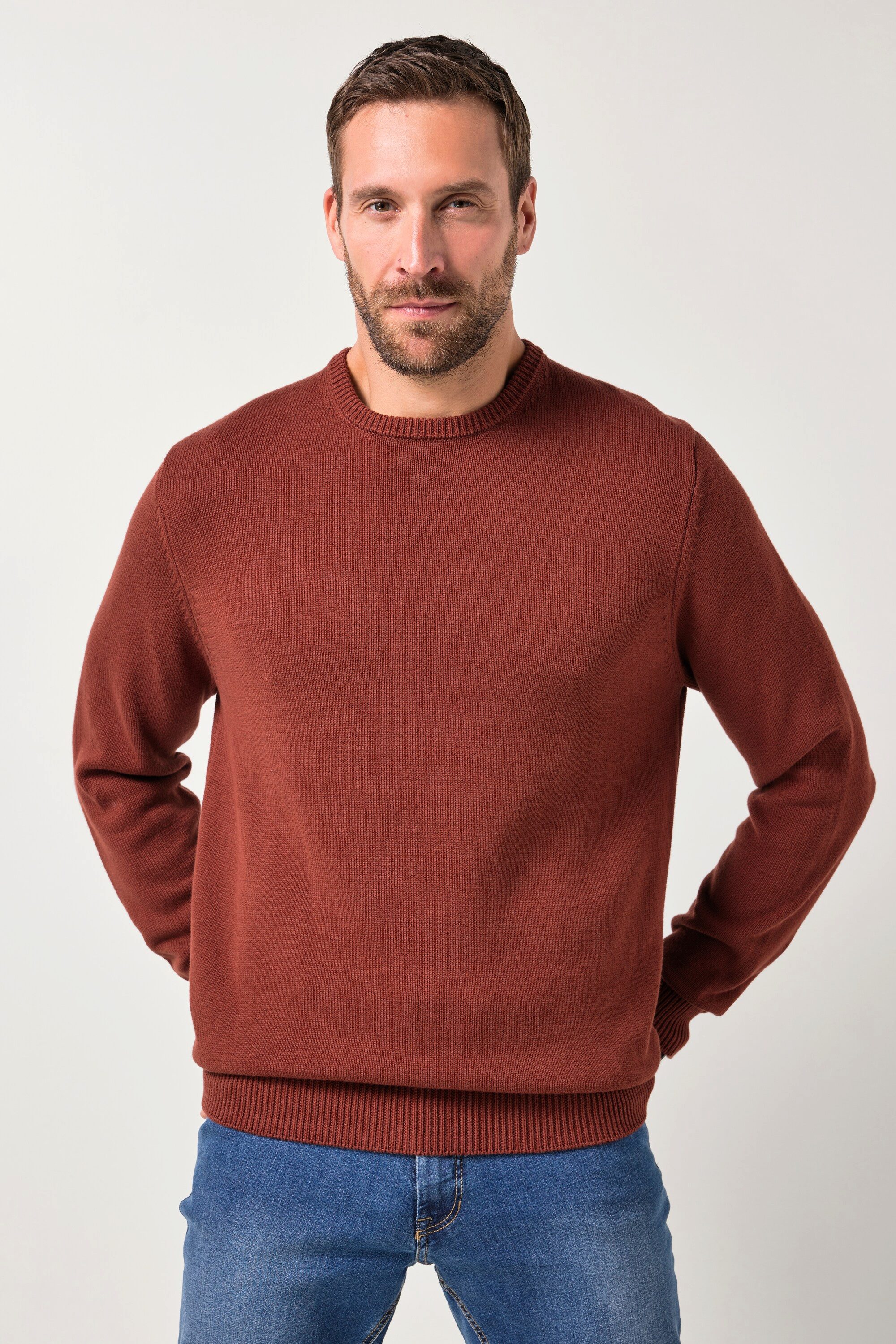 JP1880 Rundhalspullover JP1880 Pullover Rundhals Baumwolle günstig online kaufen