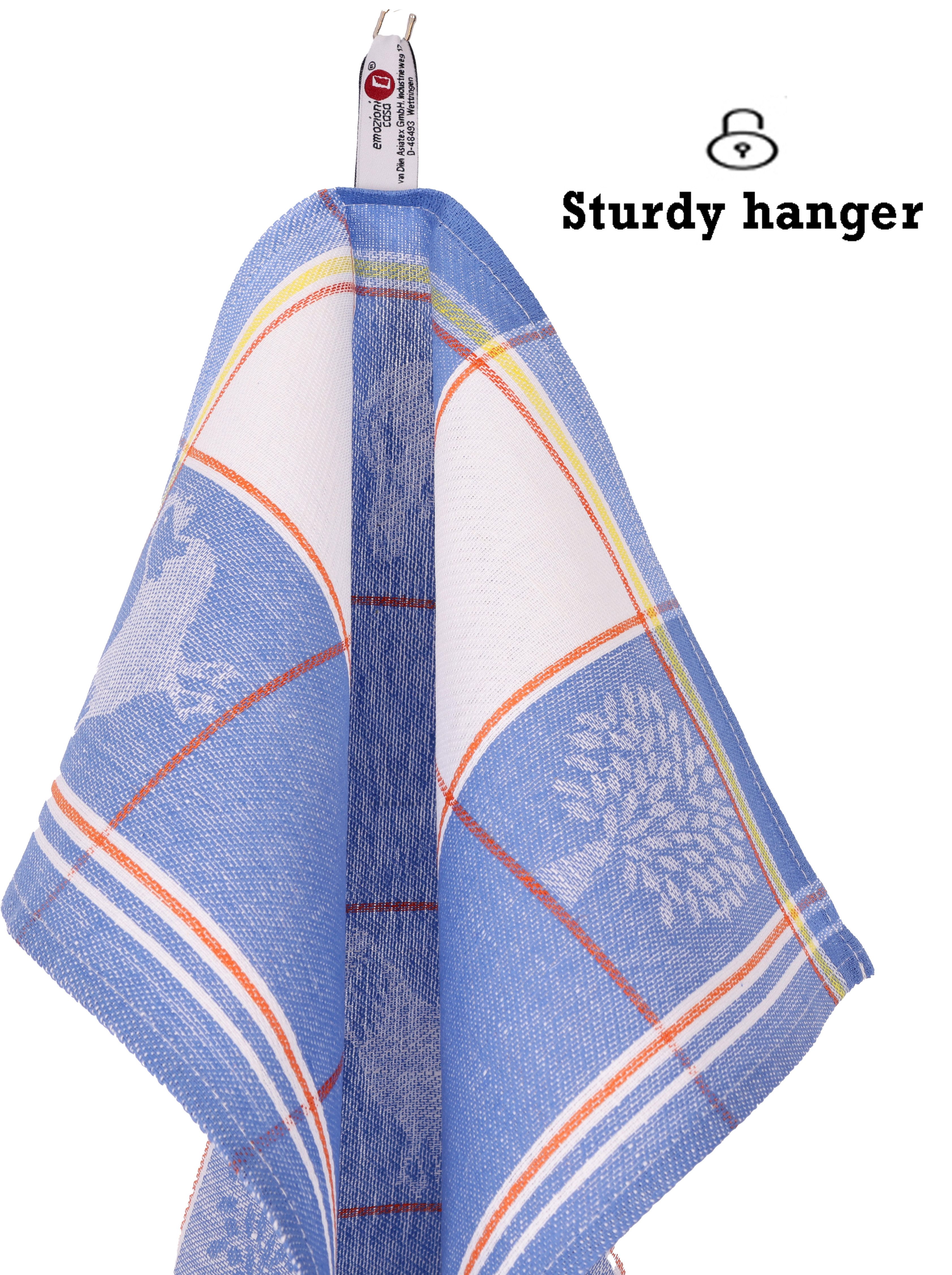 Betz Geschirrtuch 6 Stück Halbleinen Geschirrtücher Hungary Motiv: Tiere 50x70 cm blau, (6-tlg) – Bild 4 von 5