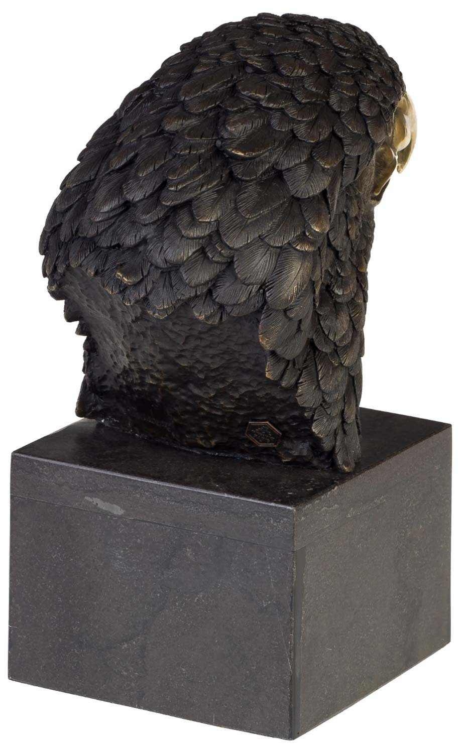 Aubaho Skulptur Bronzeskulptur Adler 28cm im Bronze Büste Antik-Stil Figur Statue
