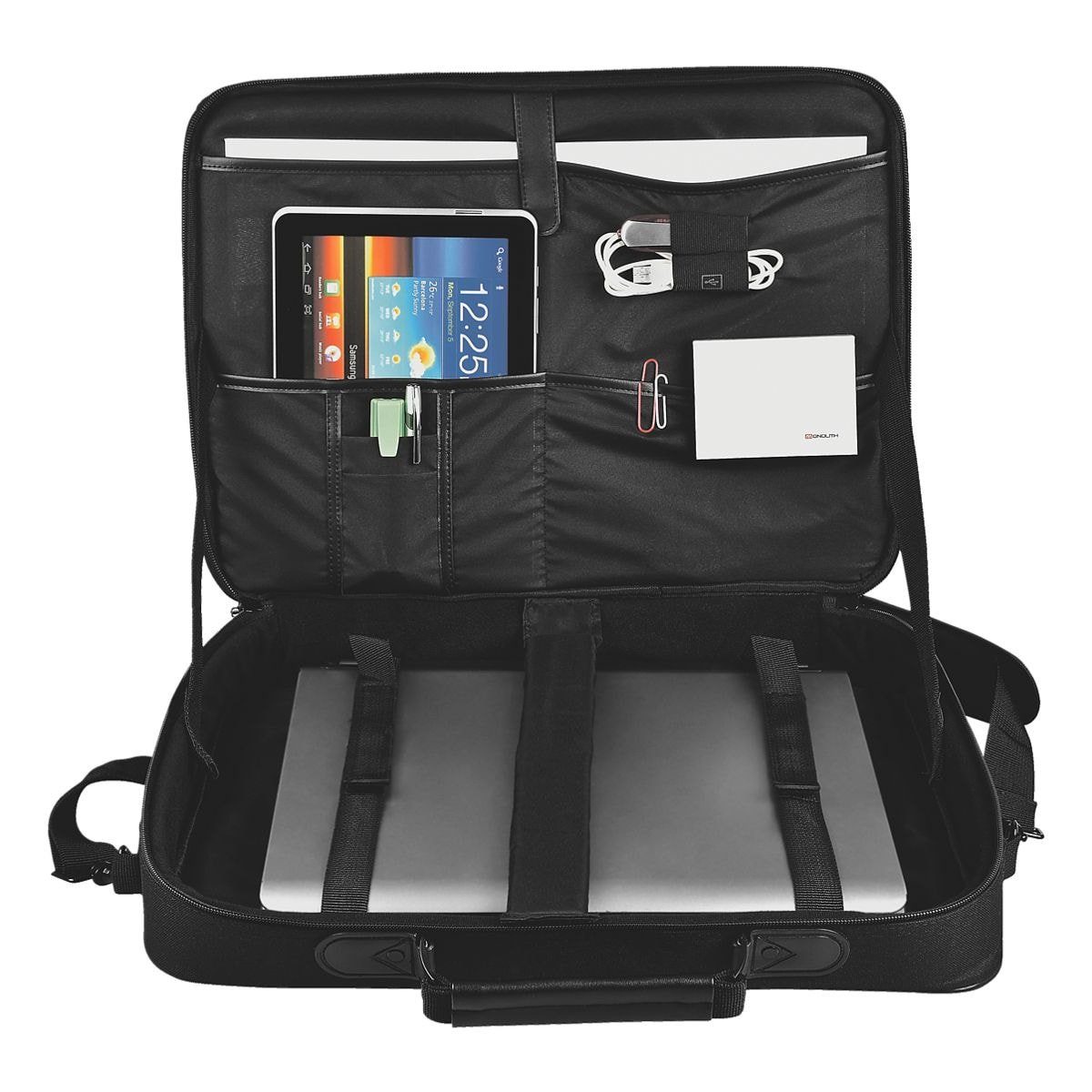 Laptopfach Laptoptasche, MONOLITH 15,6", gepolstertem vollständig mit