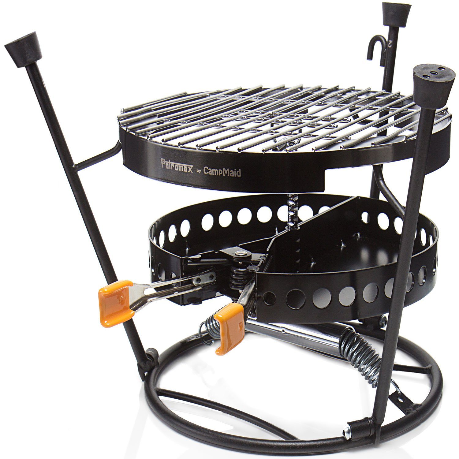 Petromax Grillrost Kohlenschale Grillrost Deckelhalter beliebte Pro-ft-Serie (Spar Set, 3-St., 3 teilig), Outdoor Grillen