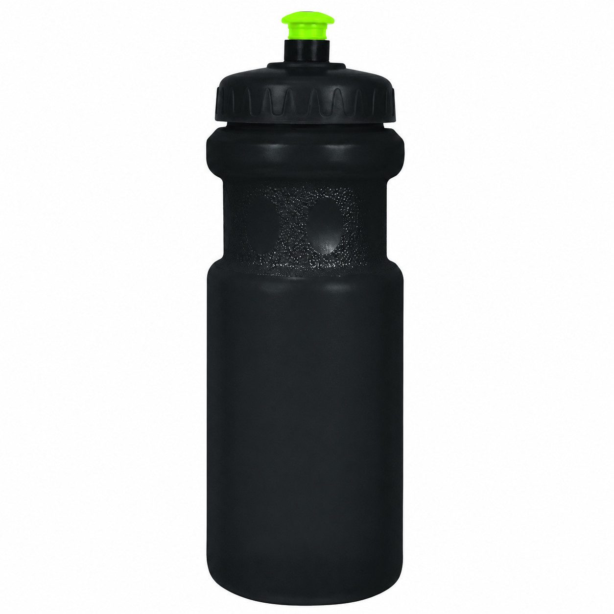 Dresco Trinkflasche Fahrradflasche aus leichtem Kunststoff schwarz, Inhalt 600 ml, mit Ziehverschluss
