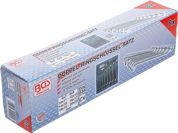 BGS technic Ringschlüssel Doppel-Ringschlüssel-Satz, gekröpft, SW 6 x 7 - 20 x 22 mm, 8-tlg.