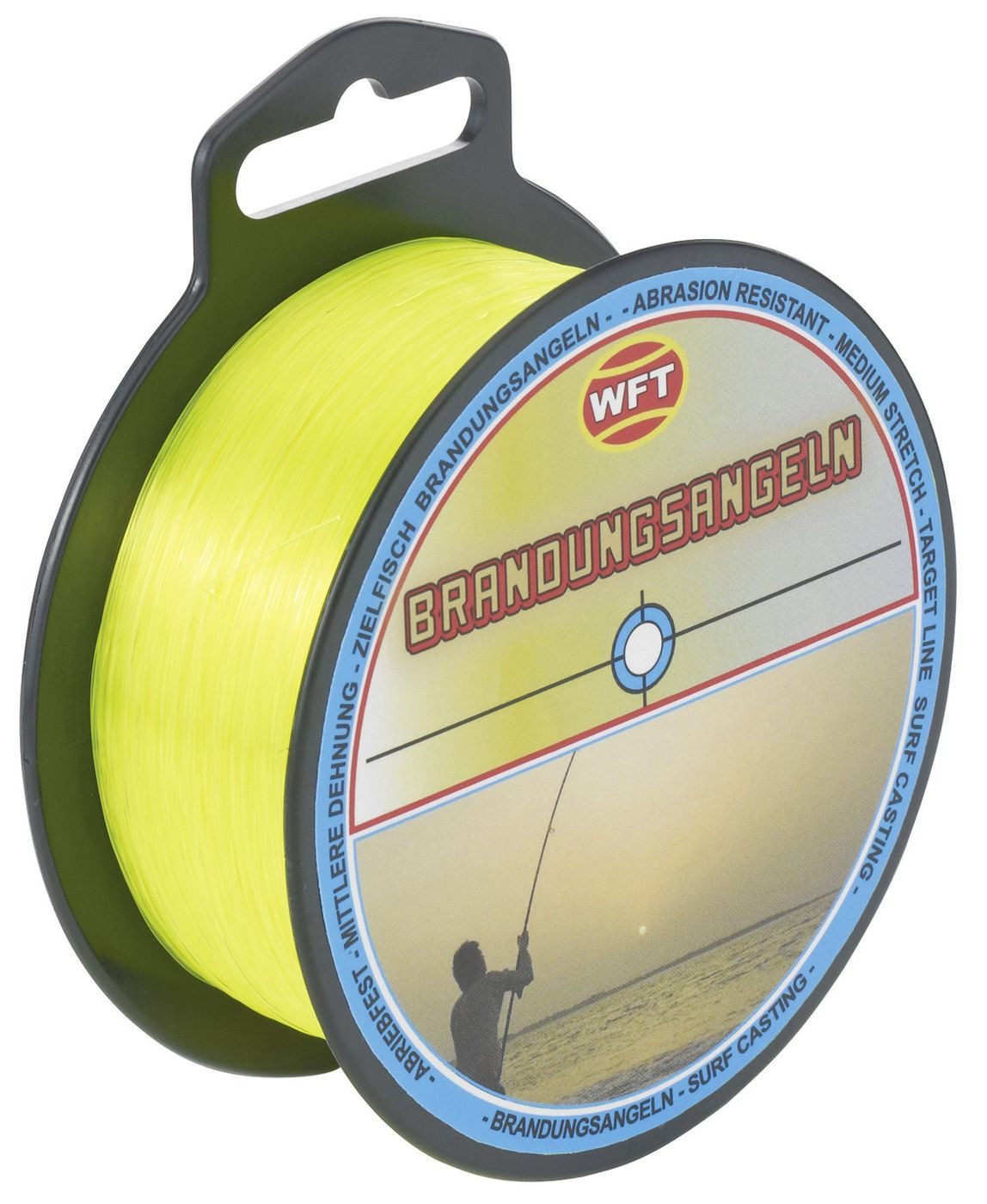 WFT Angelschnur WFT Zielfisch Brandung 300m 0,35mm 10,3kg gelb - Angelschnur, (300-St)